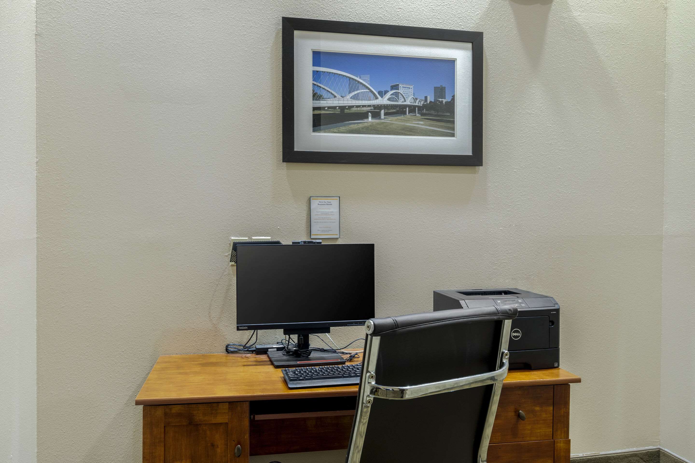Computer in the lobby