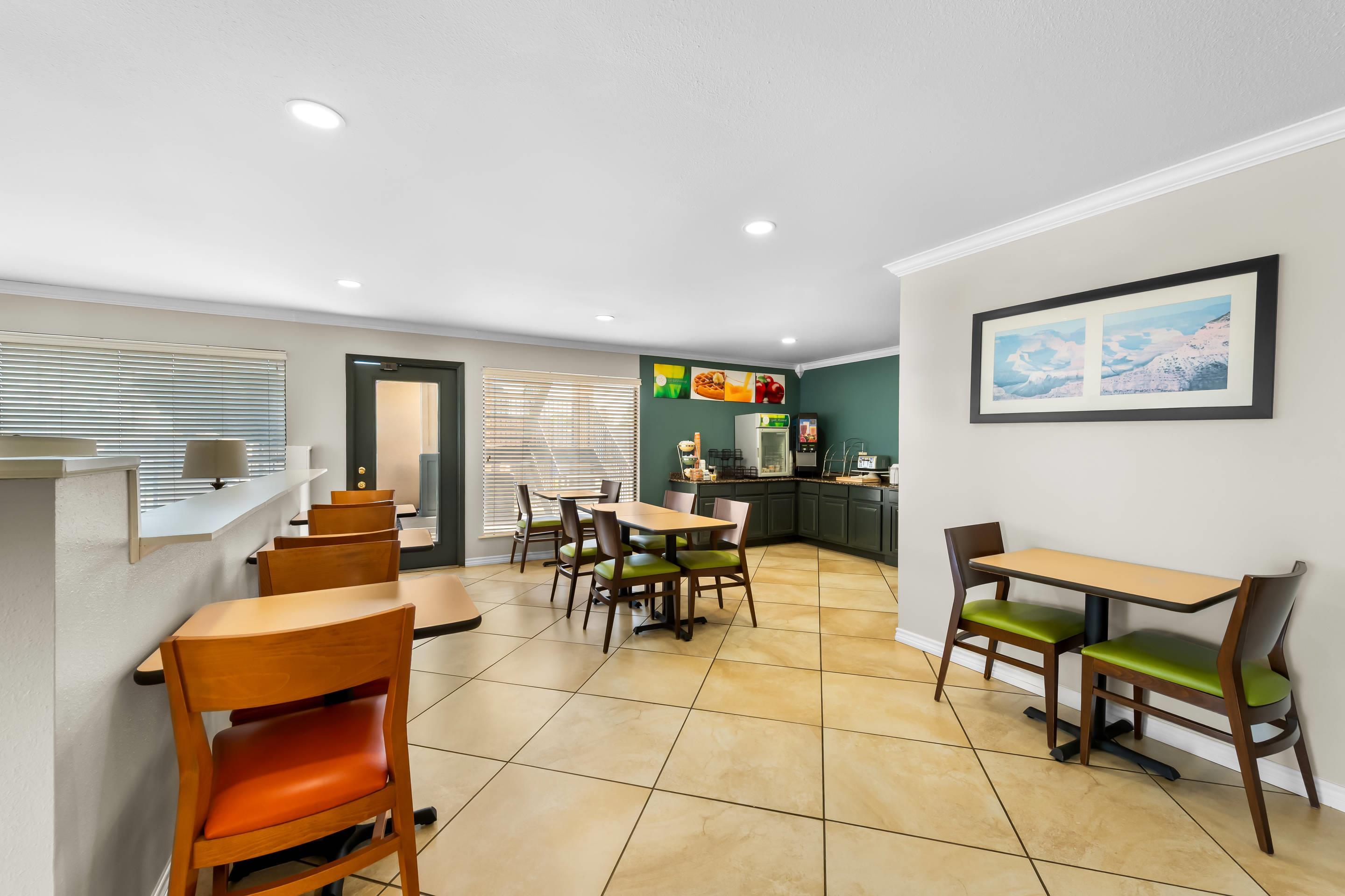 Spacious breakfast area