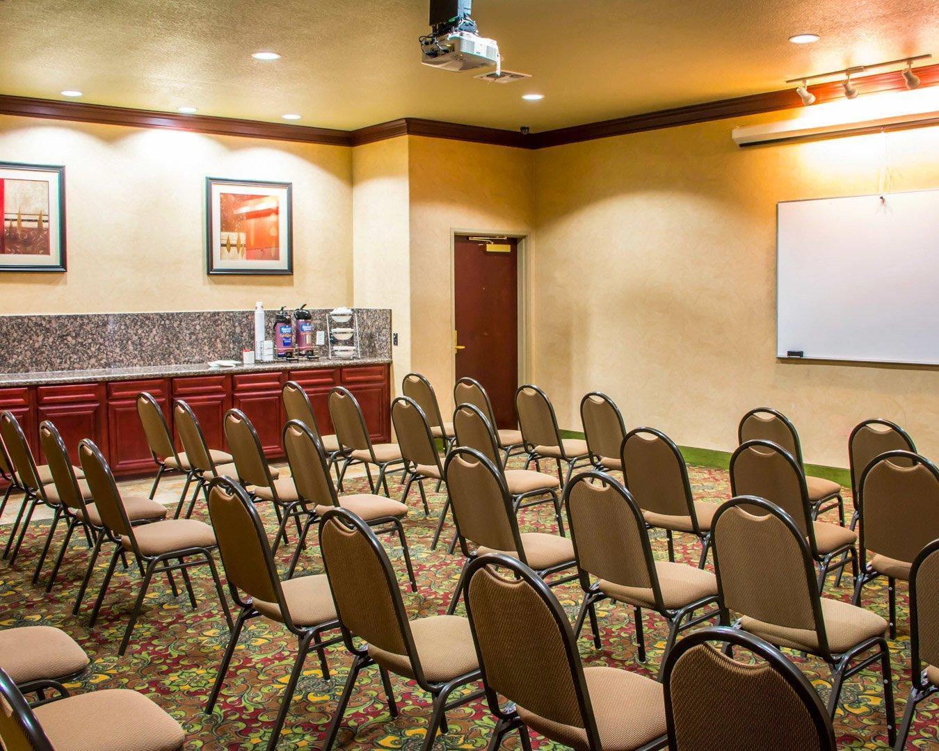 Meeting room with theater-style setup