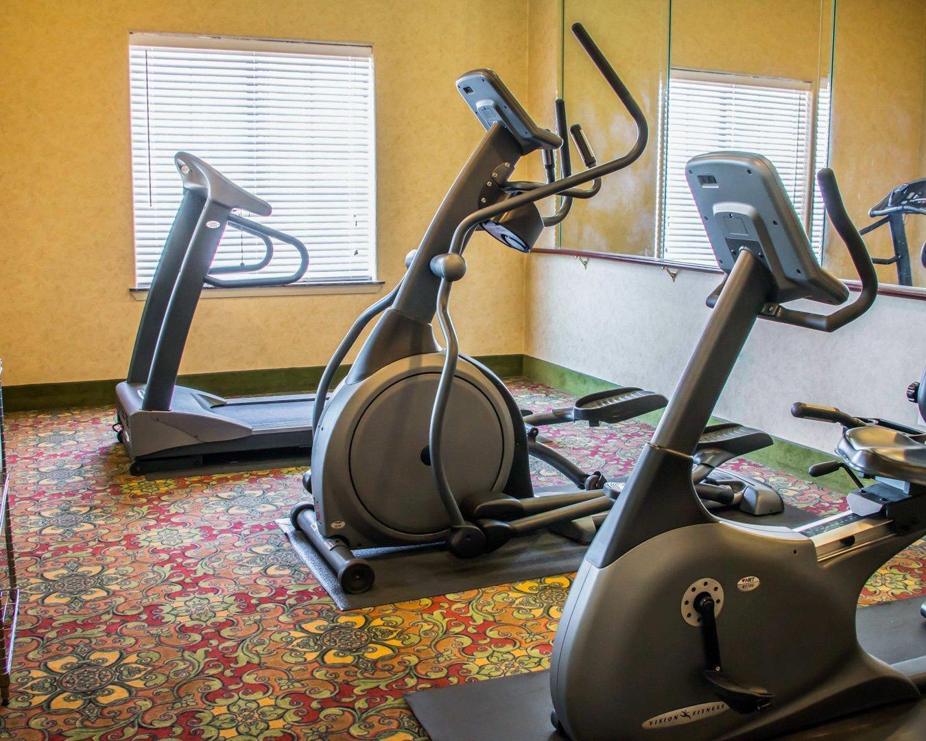 Fitness center with cardio equipment