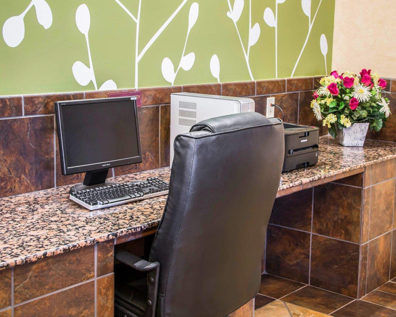 Business center with high-speed Internet access