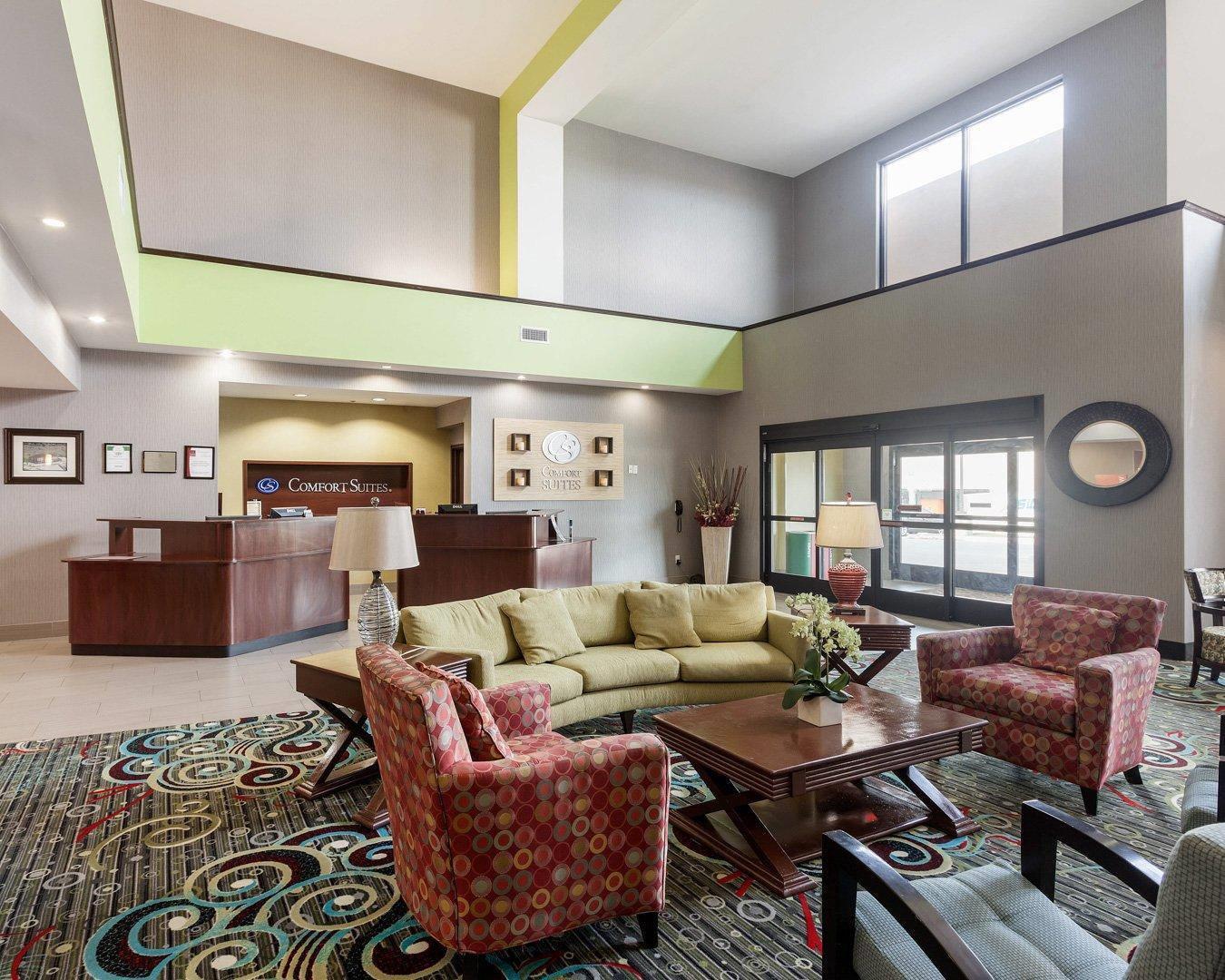 Lobby with sitting area | Comfort Suites Greenville