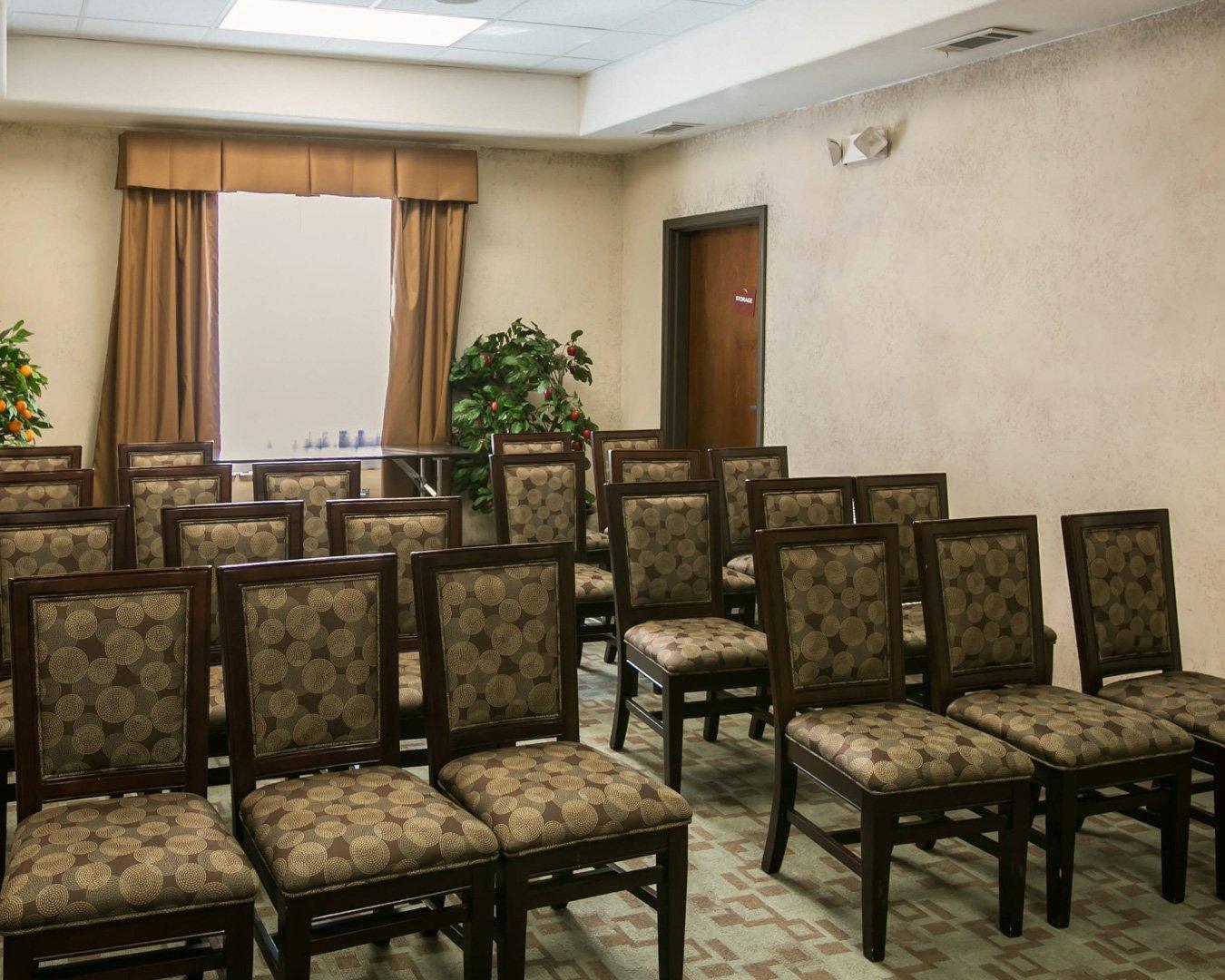 Meeting room with theater-style setup