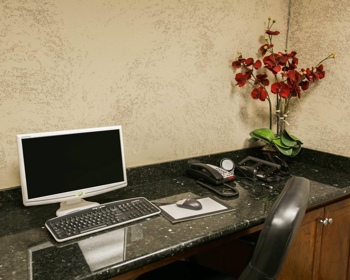 Business center with high-speed Internet access