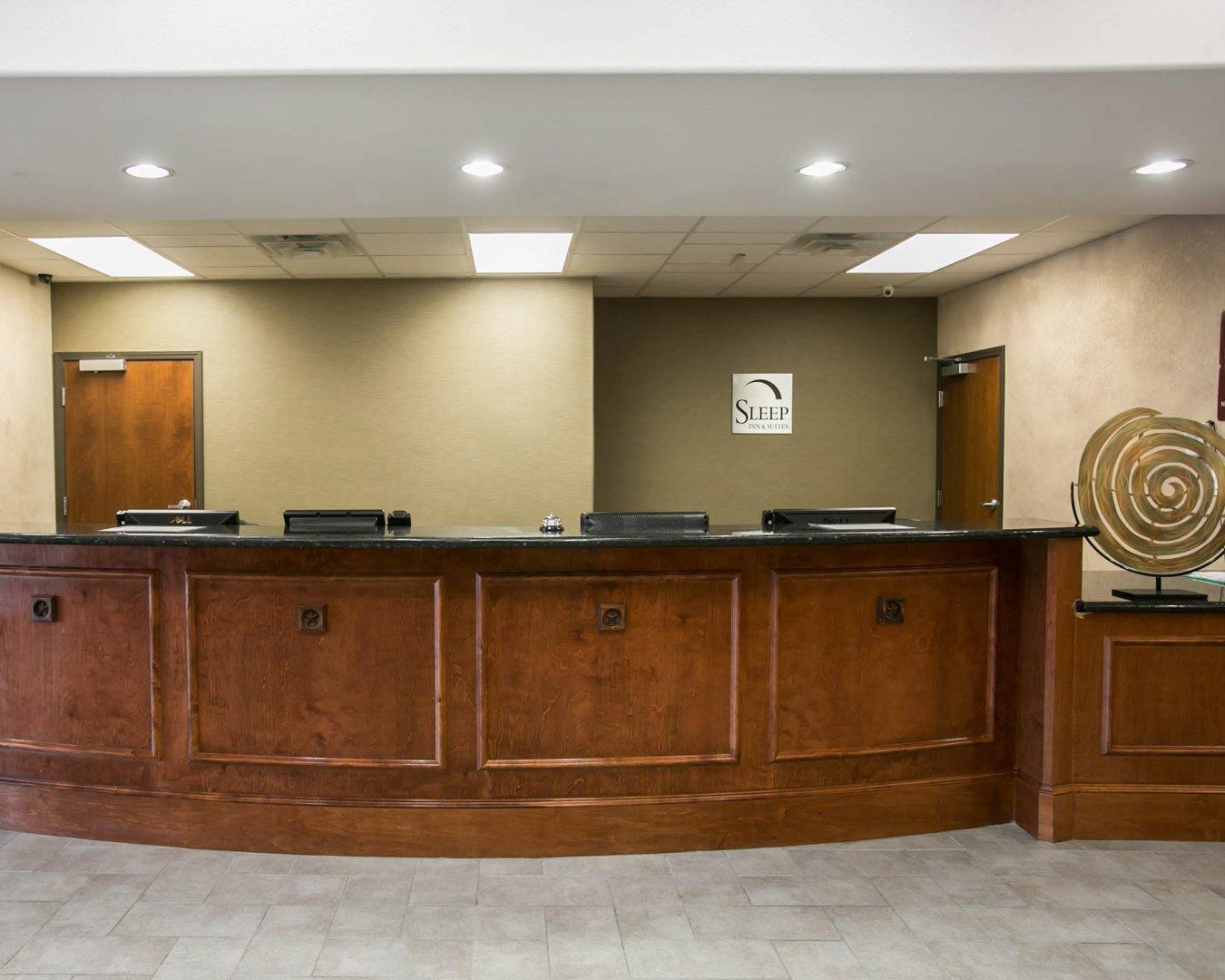 Front desk with friendly staff