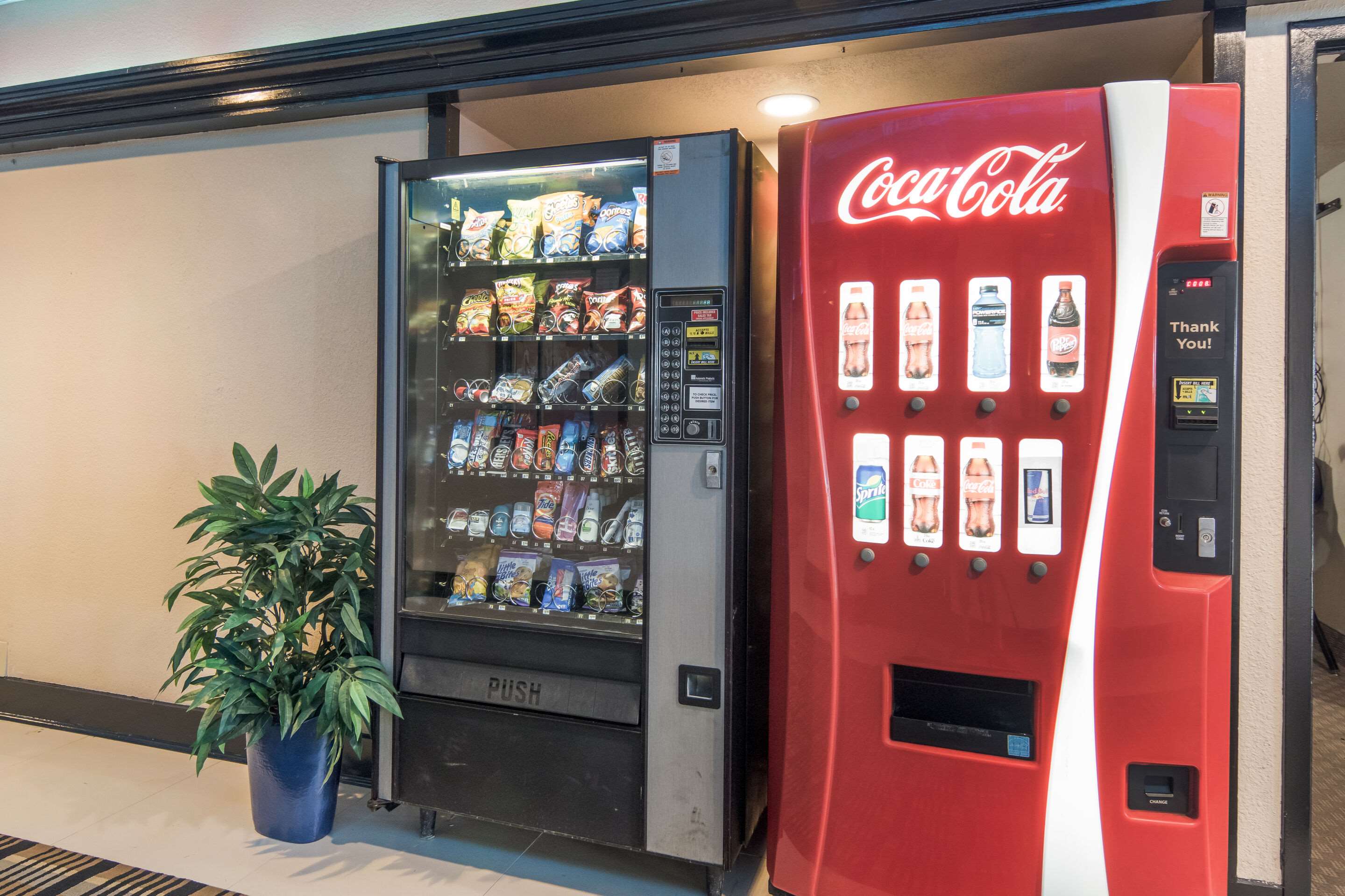 Hotel vending area