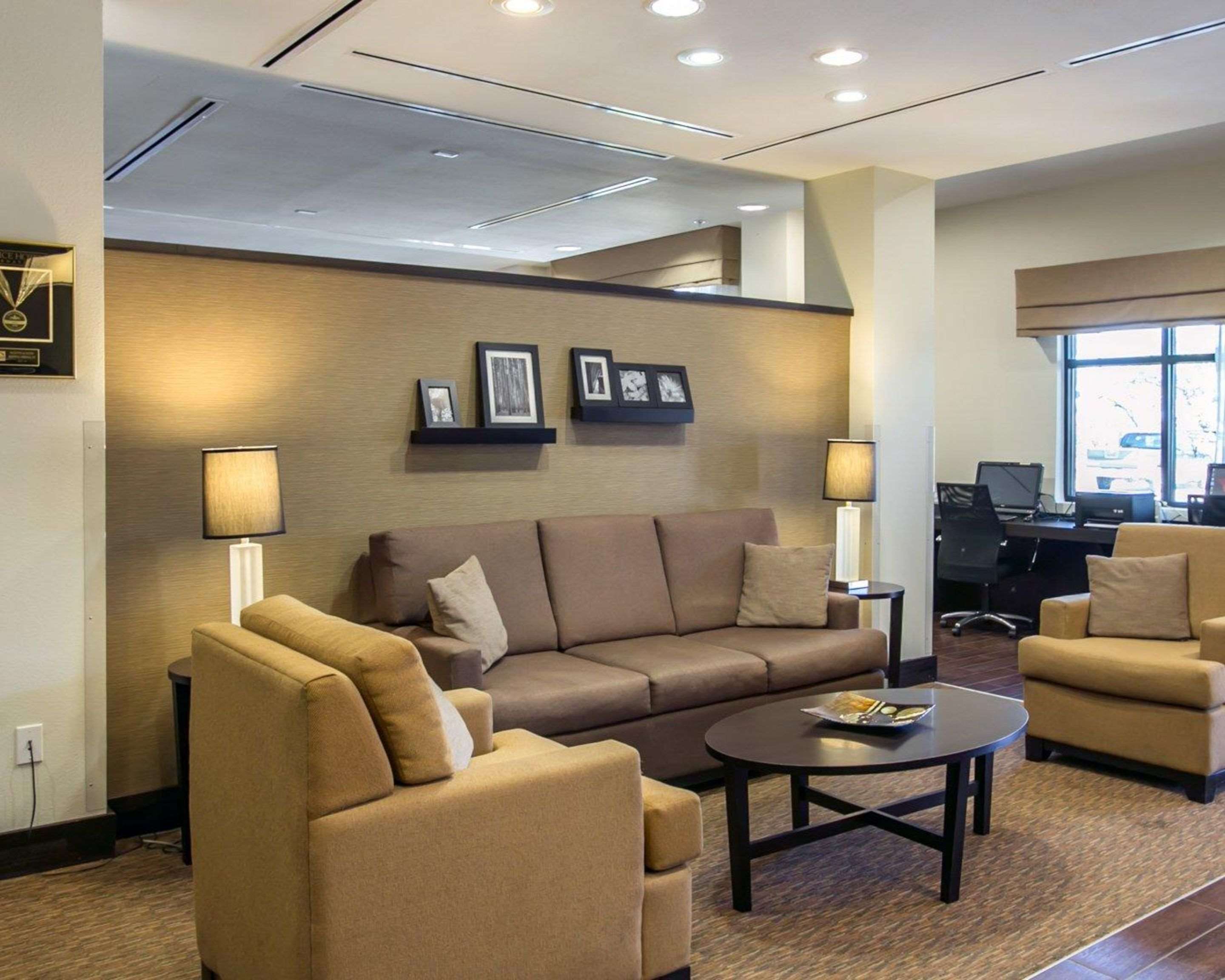 Enjoy coffee in the lobby | Sleep Inn & Suites