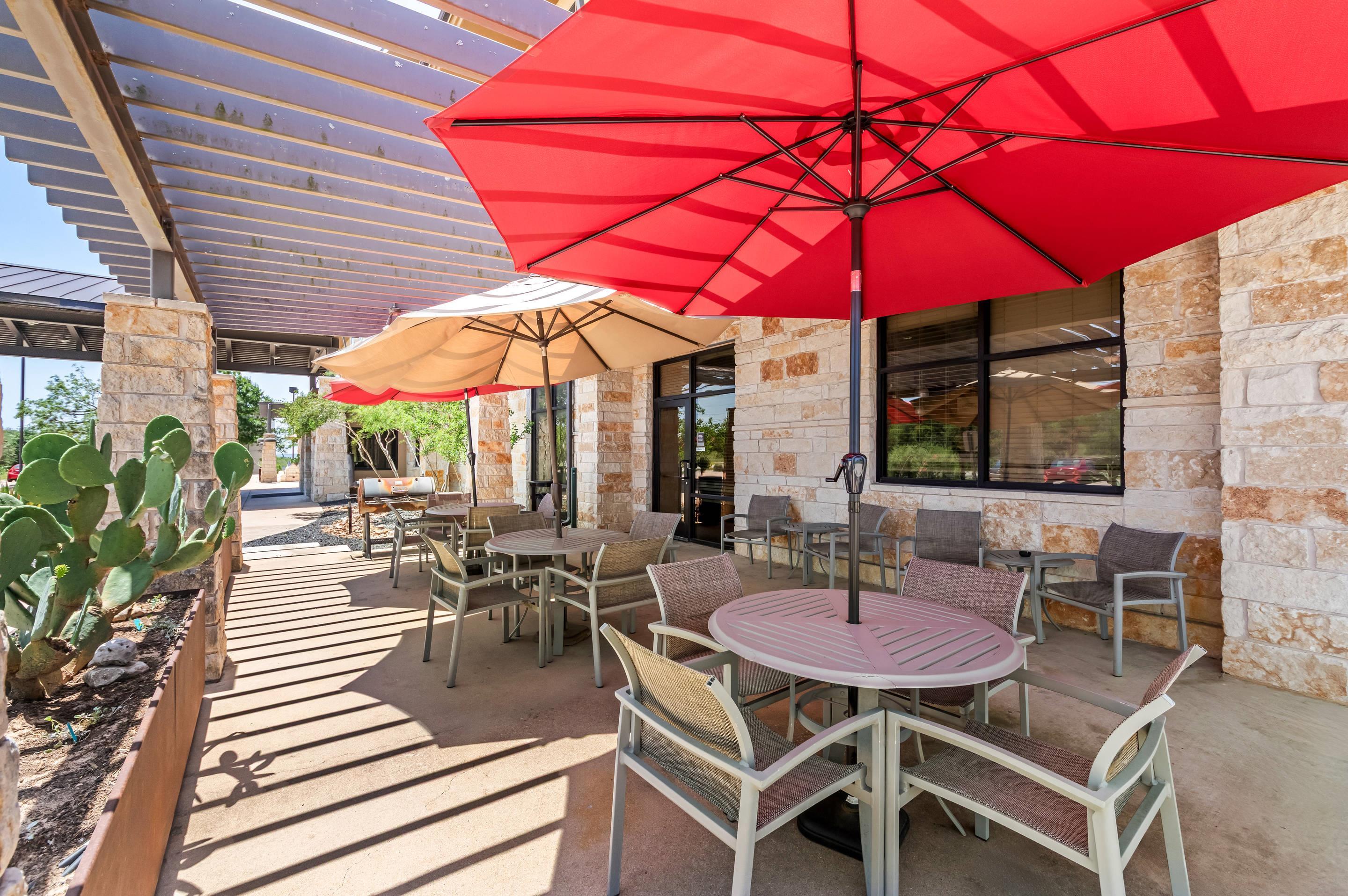Relax on the hotel patio | Sleep Inn & Suites