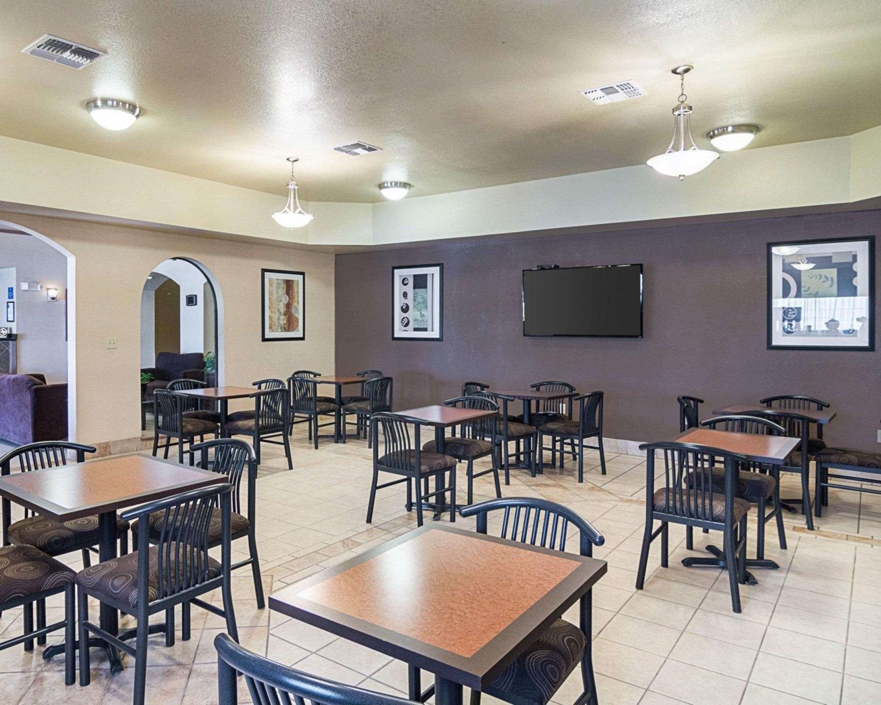 Enjoy breakfast in this seating area