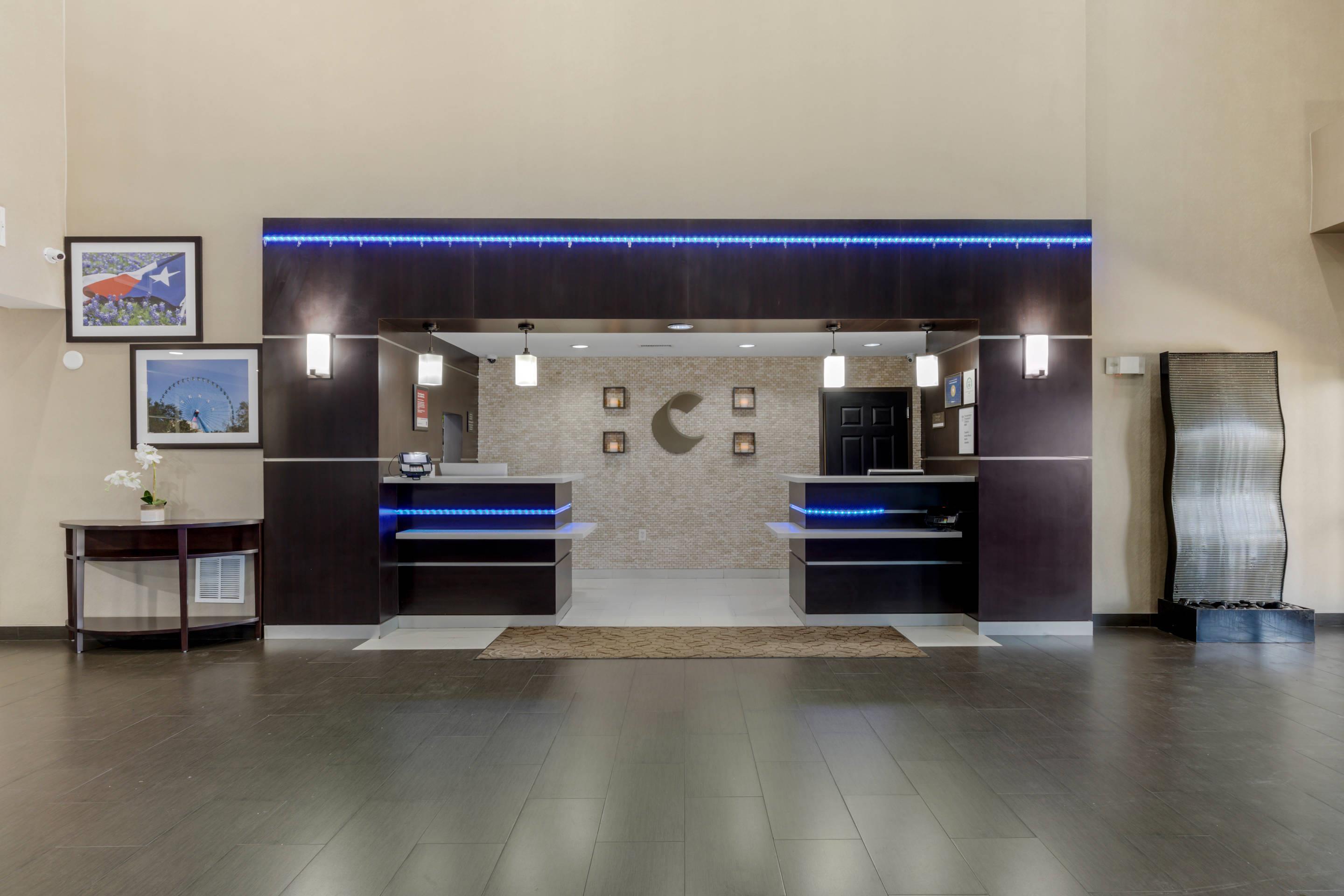 Front desk with friendly staff