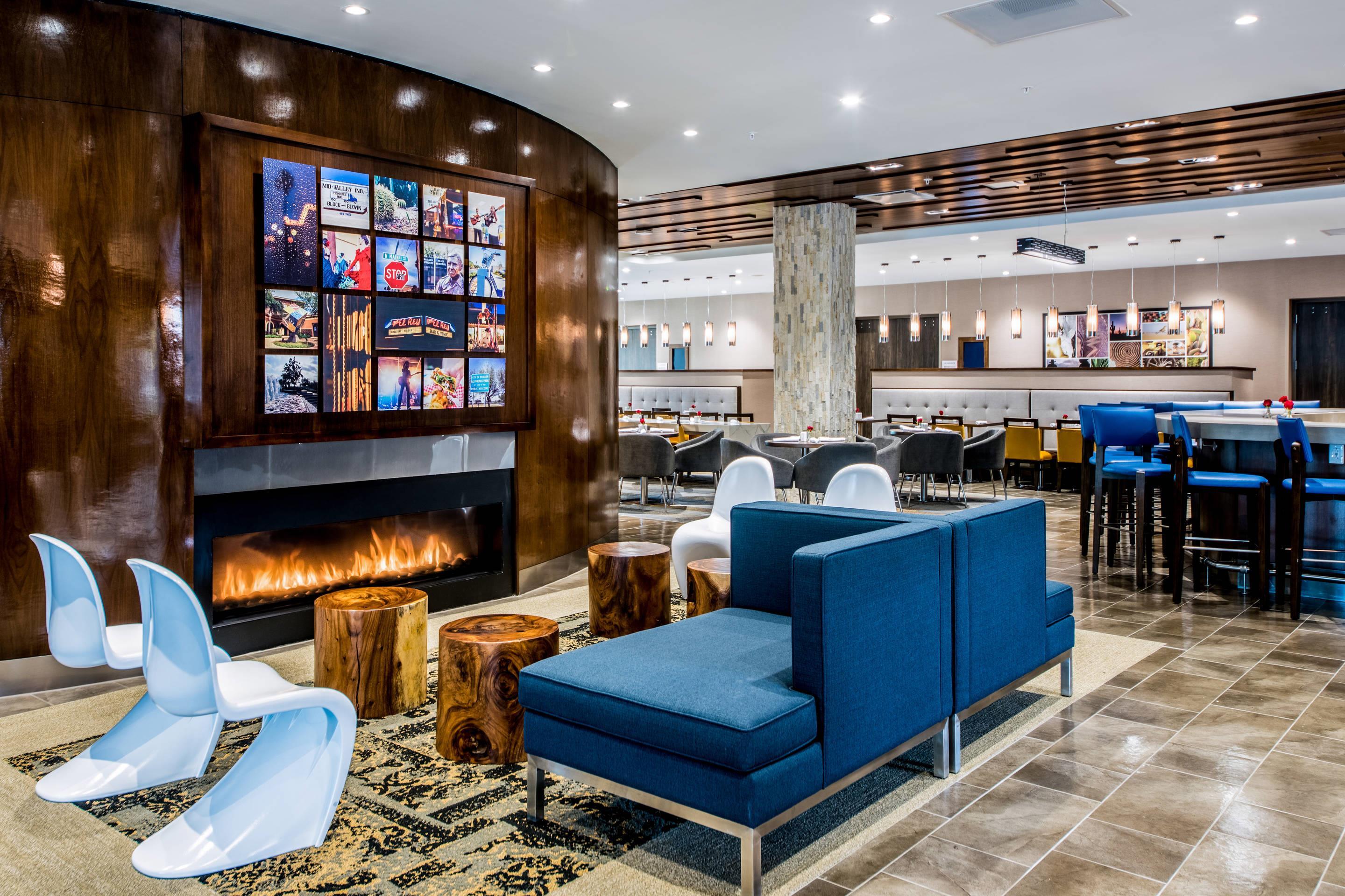 Lobby with sitting area | Cambria Hotel McAllen Convention Center