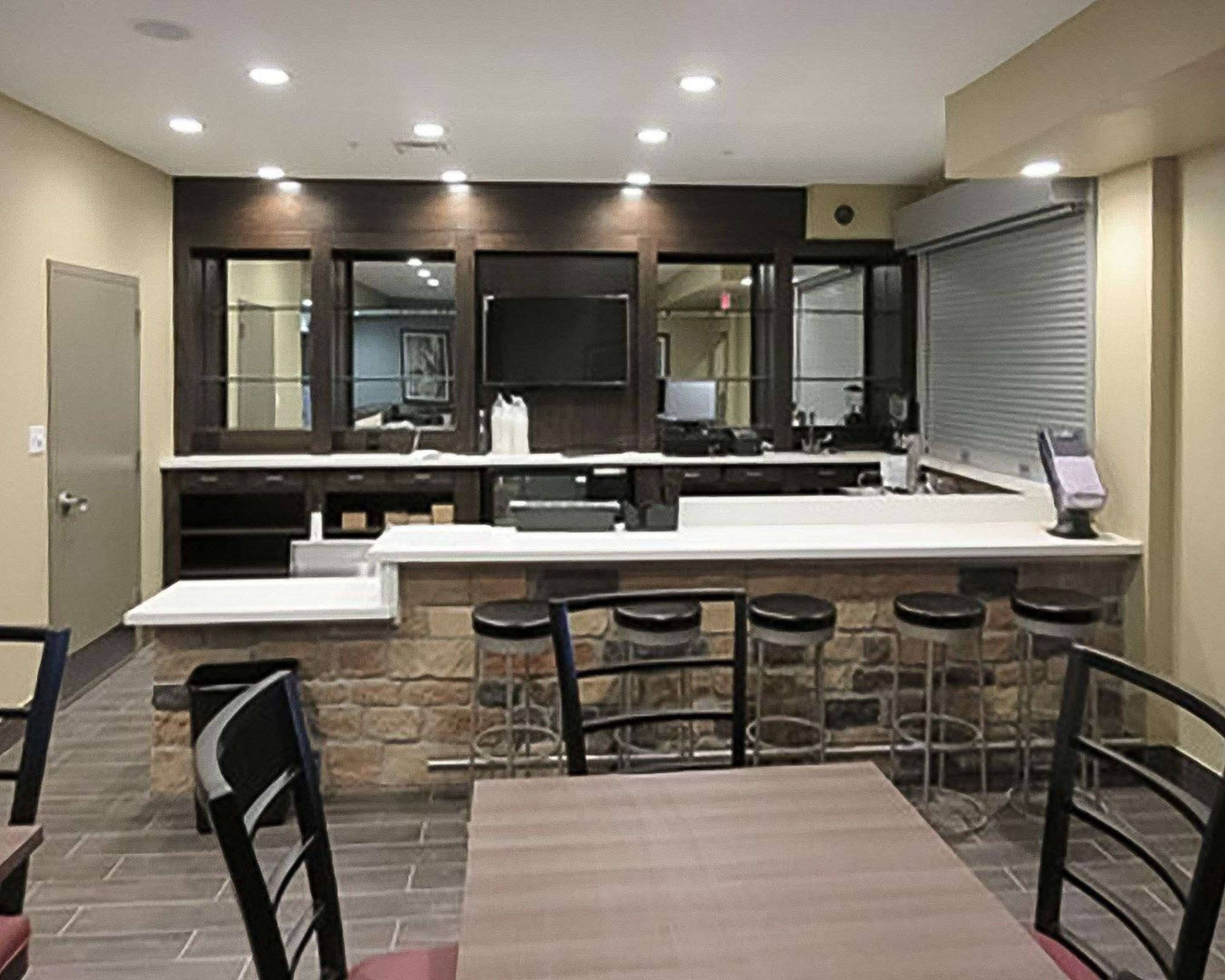 Enjoy breakfast in this seating area