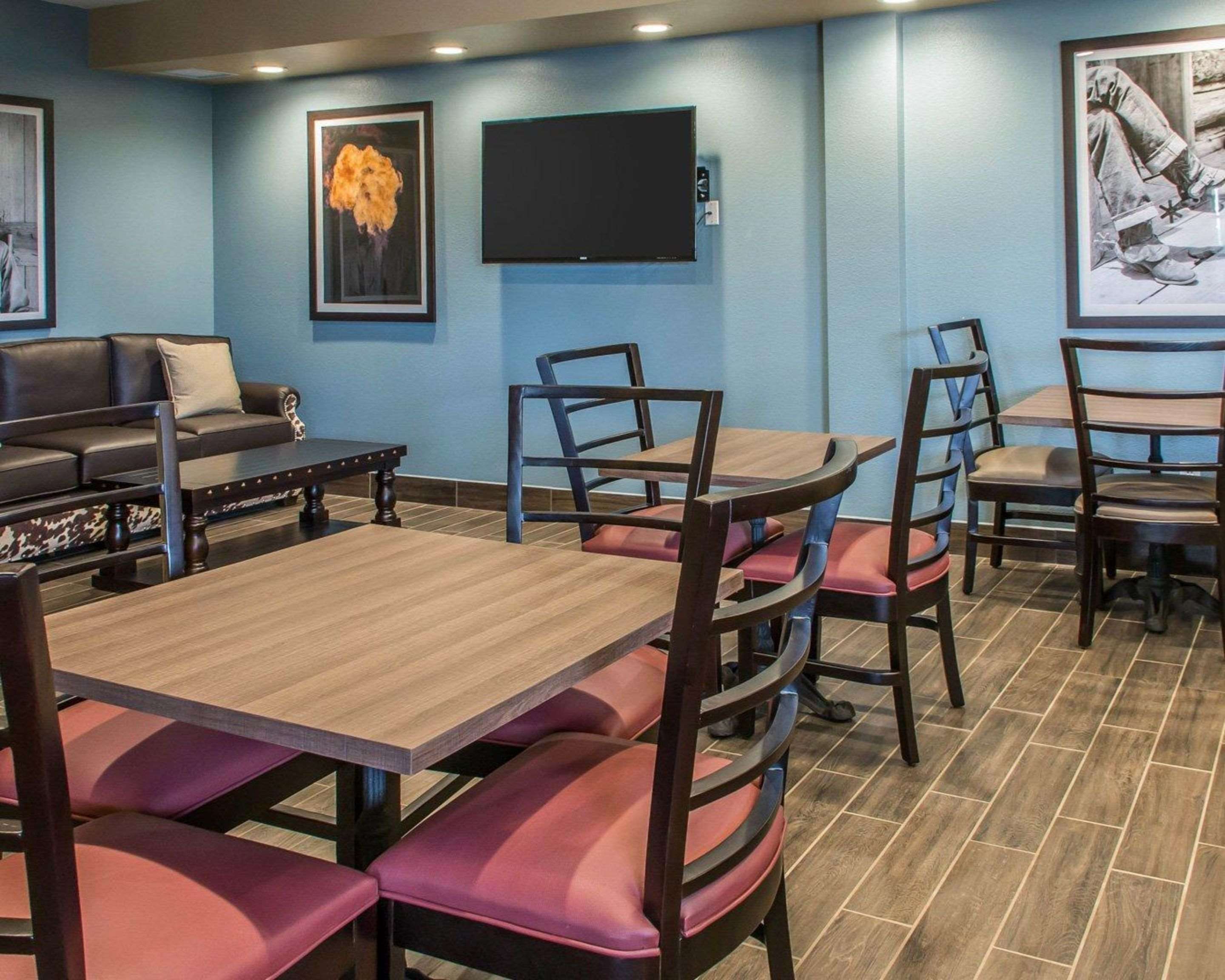 Spacious breakfast area