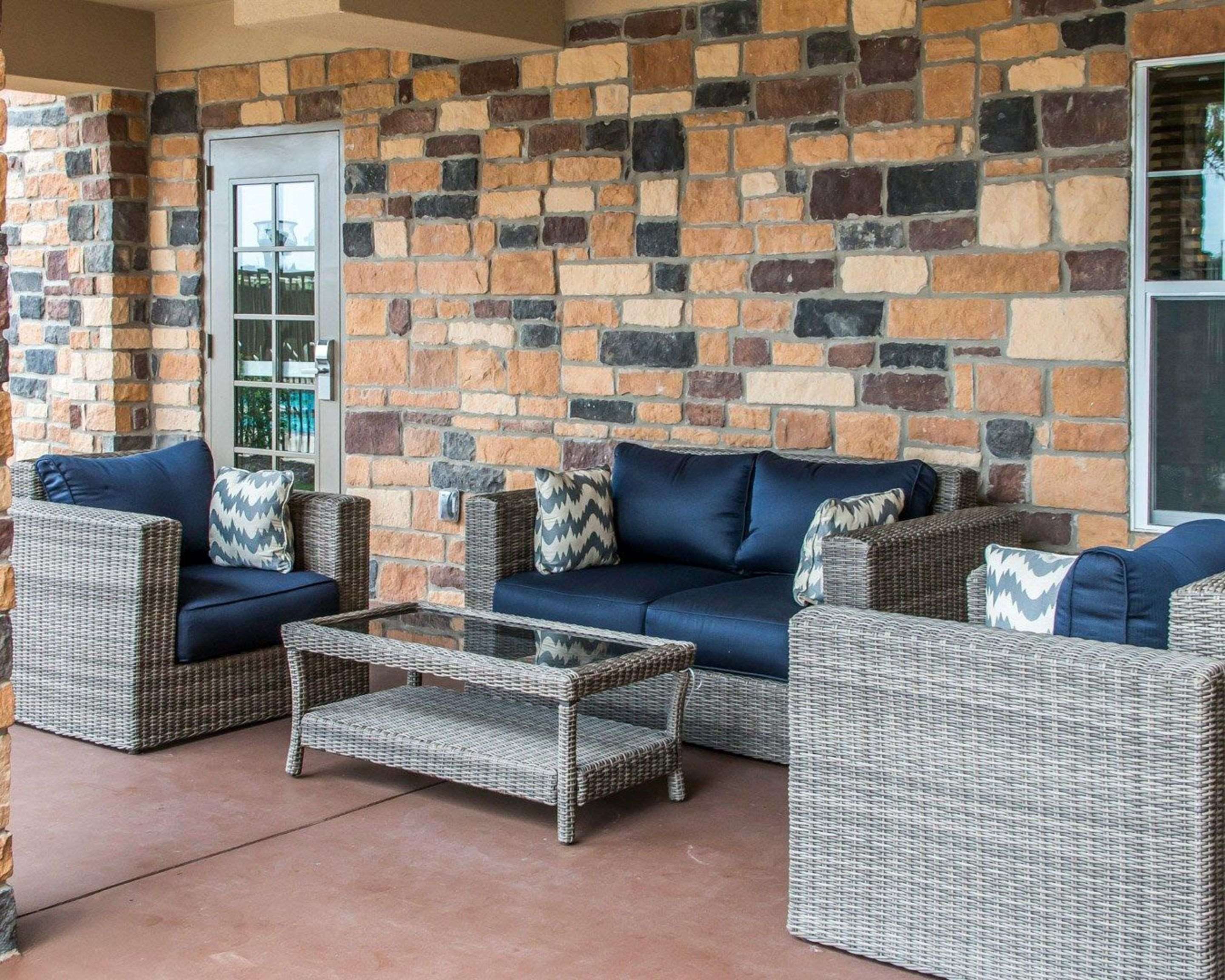 Relaxing patio area