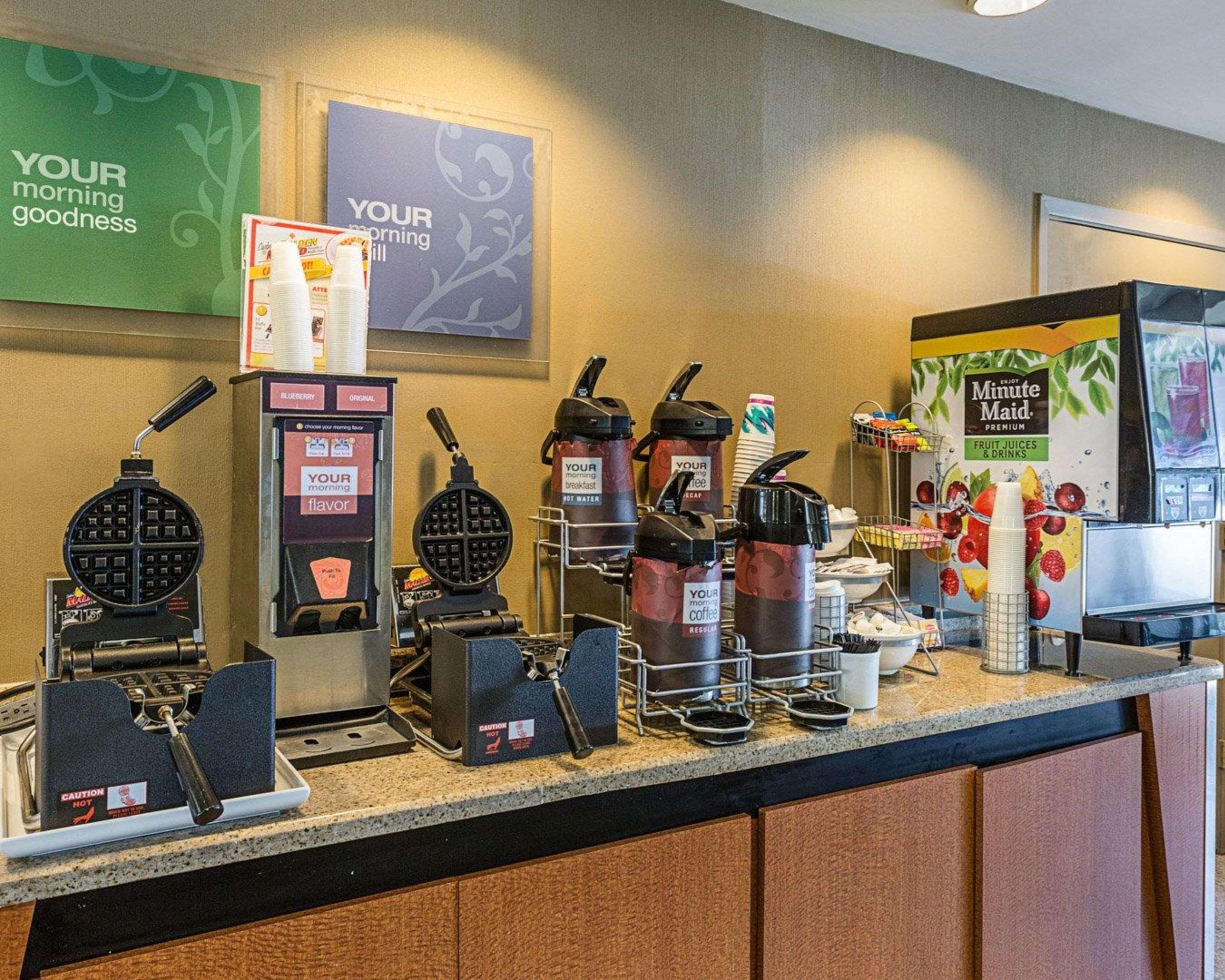 Assorted breakfast items