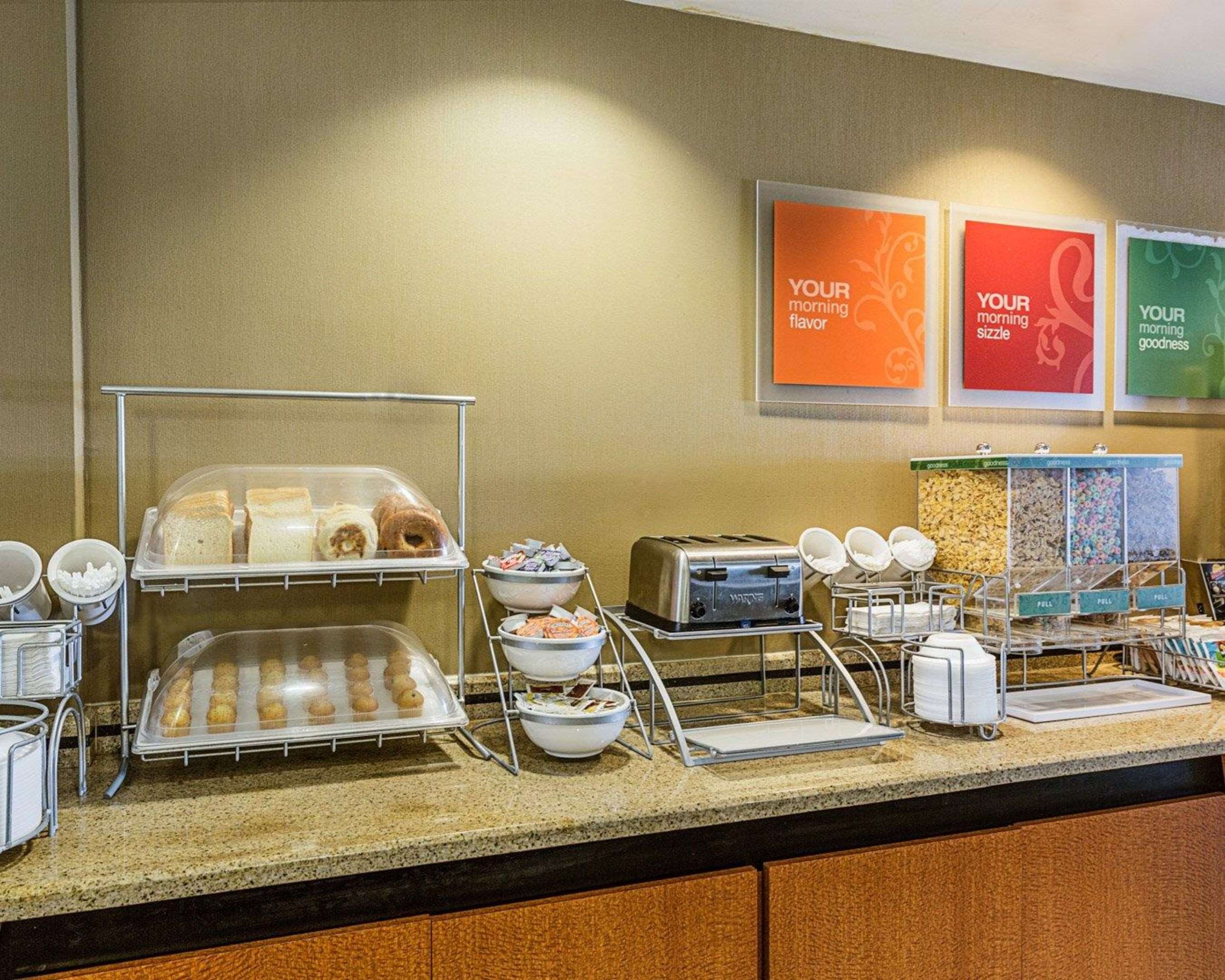 Assorted breakfast items
