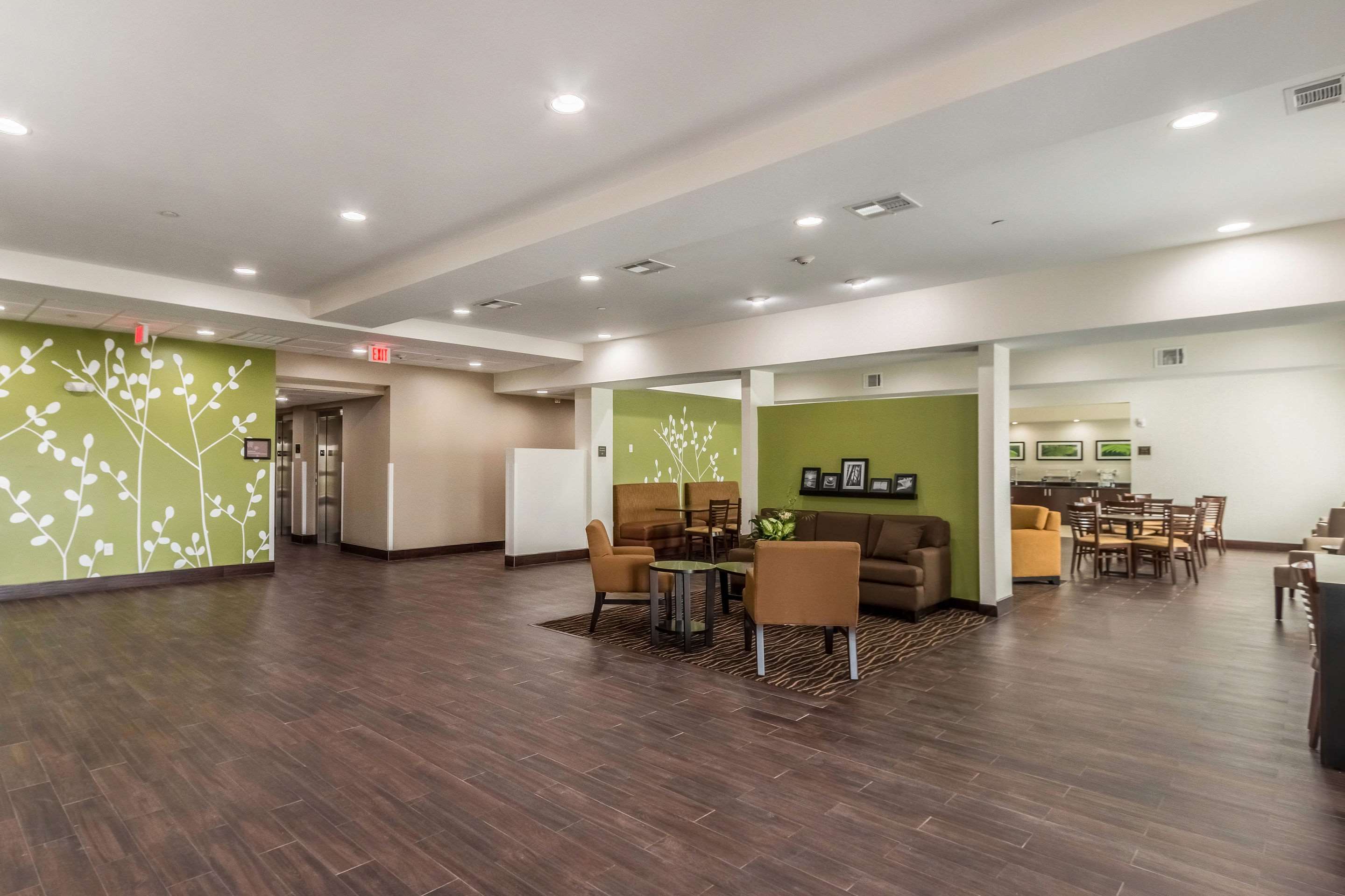 Spacious lobby