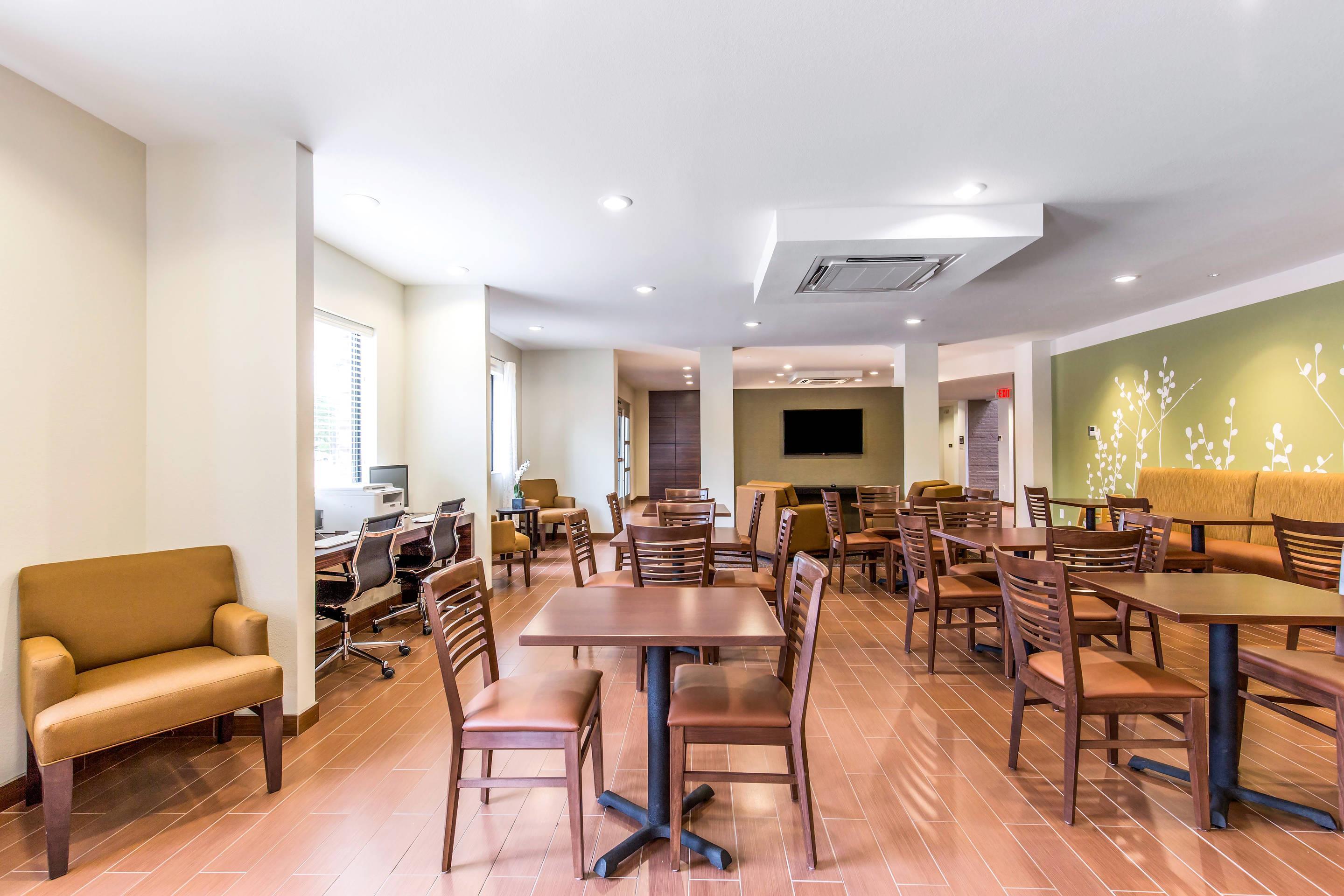 Spacious breakfast area