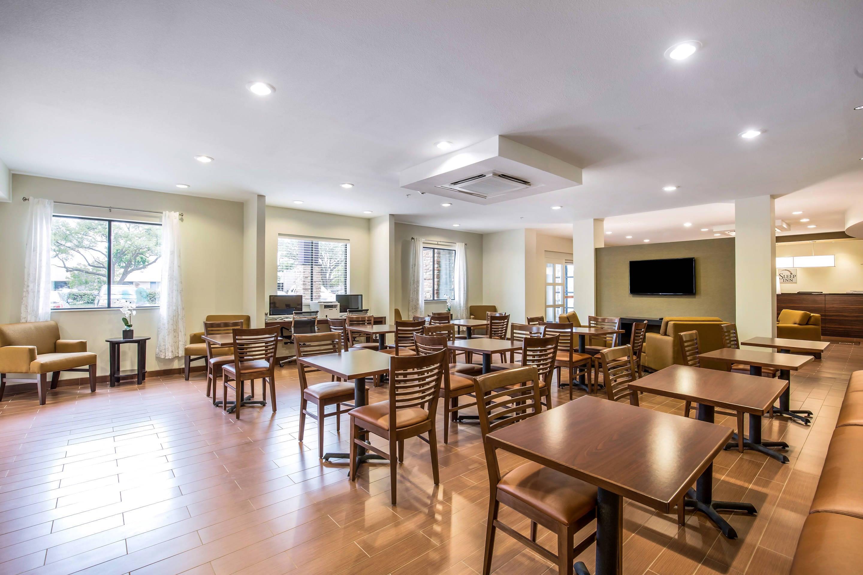 Spacious breakfast area