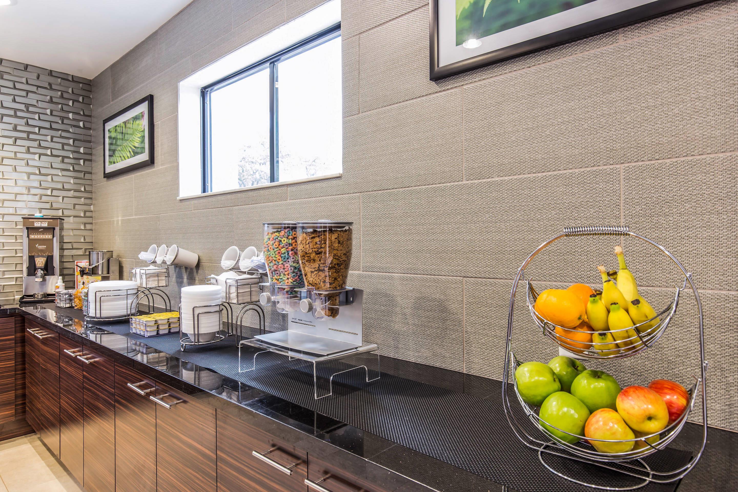 Spacious breakfast area