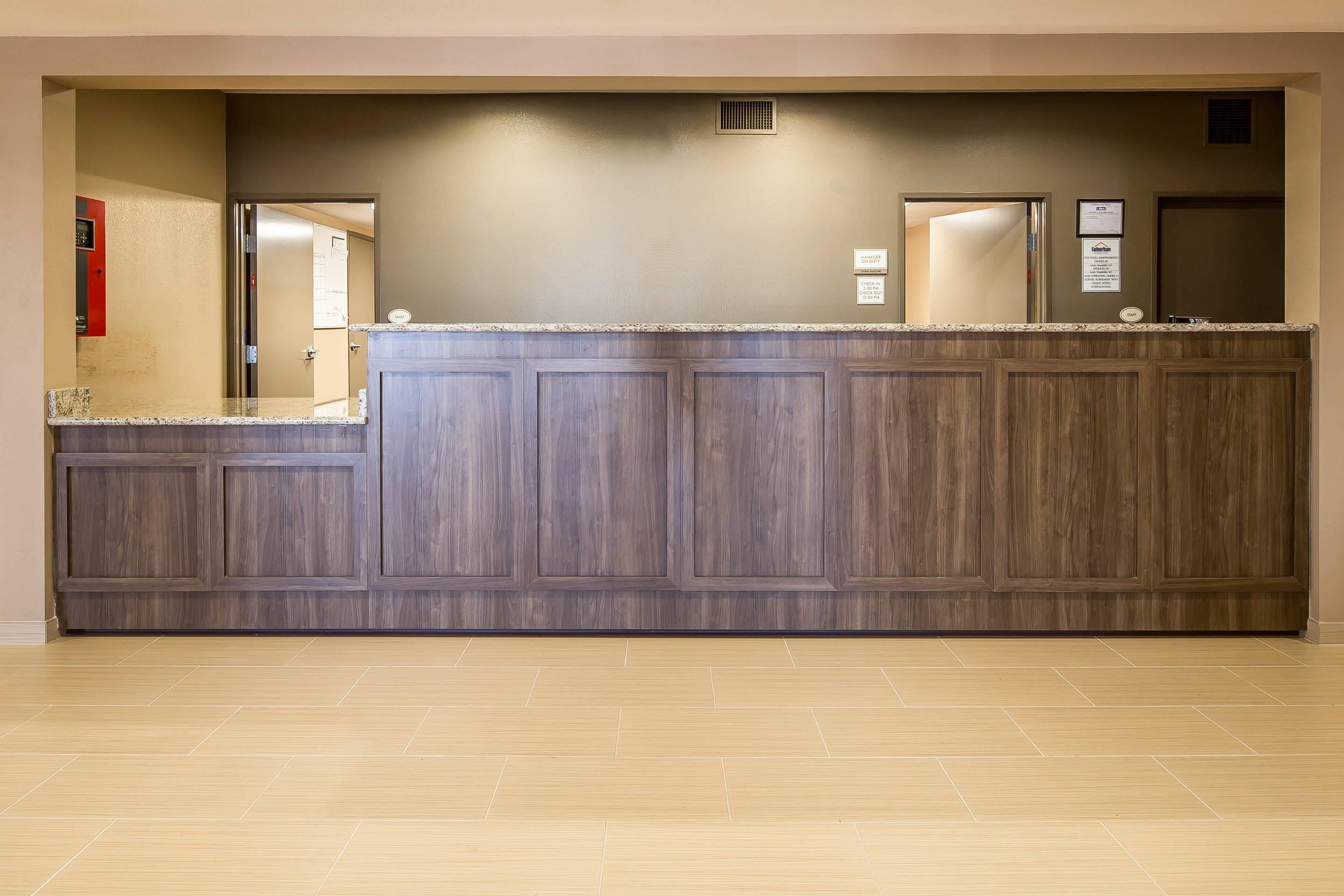 Front desk | Suburban Studios Midland I-20