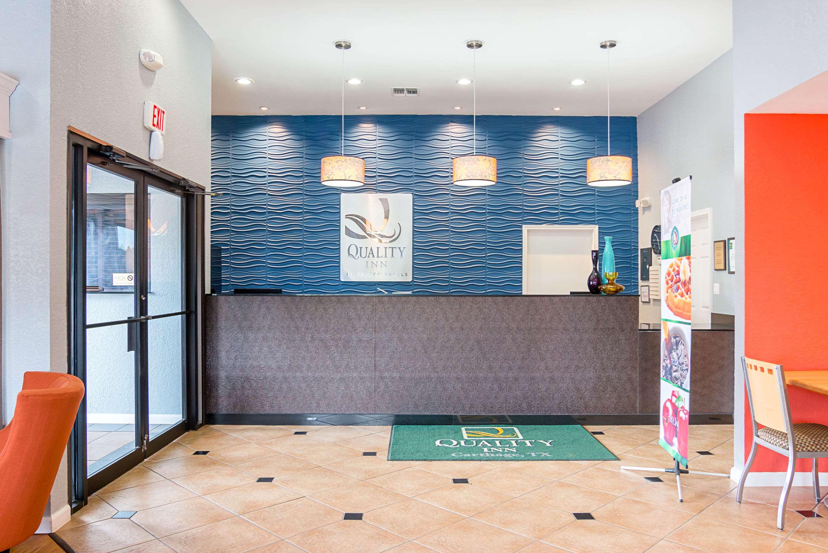 Front desk with friendly staff