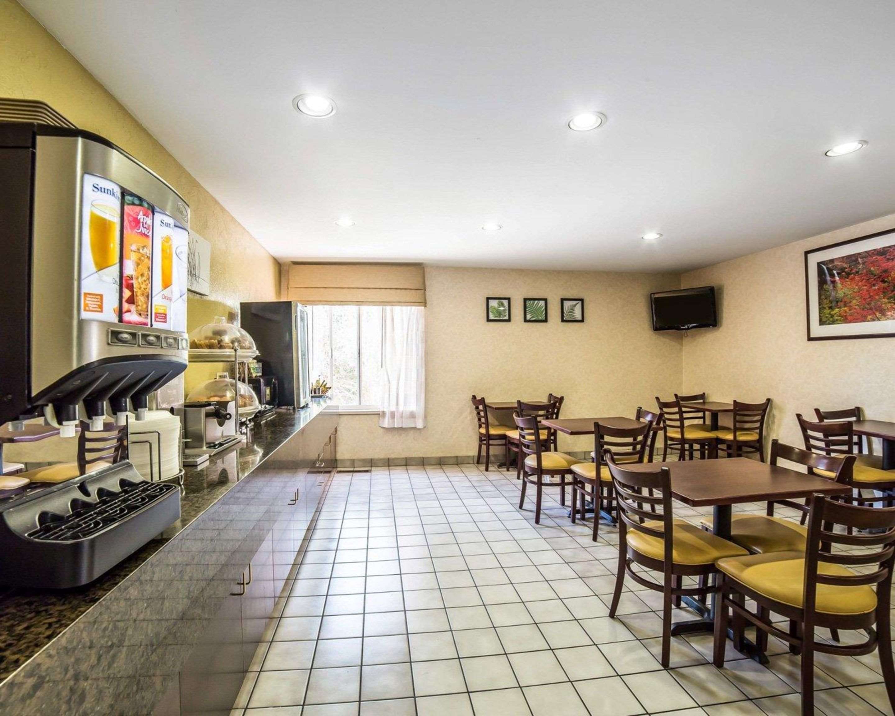 Spacious breakfast area