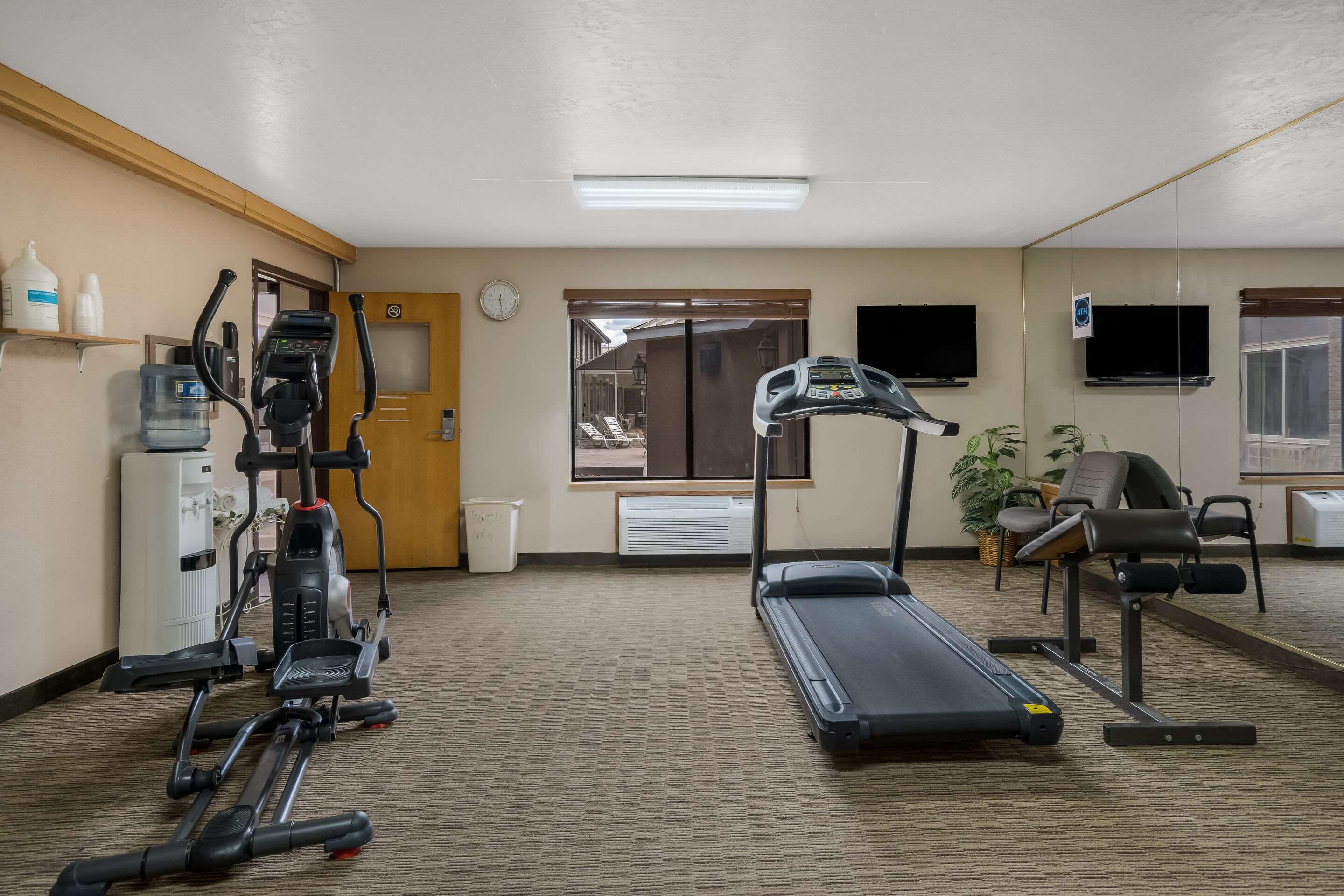 Exercise room with cardio equipment | Quality Inn Richfield I-70