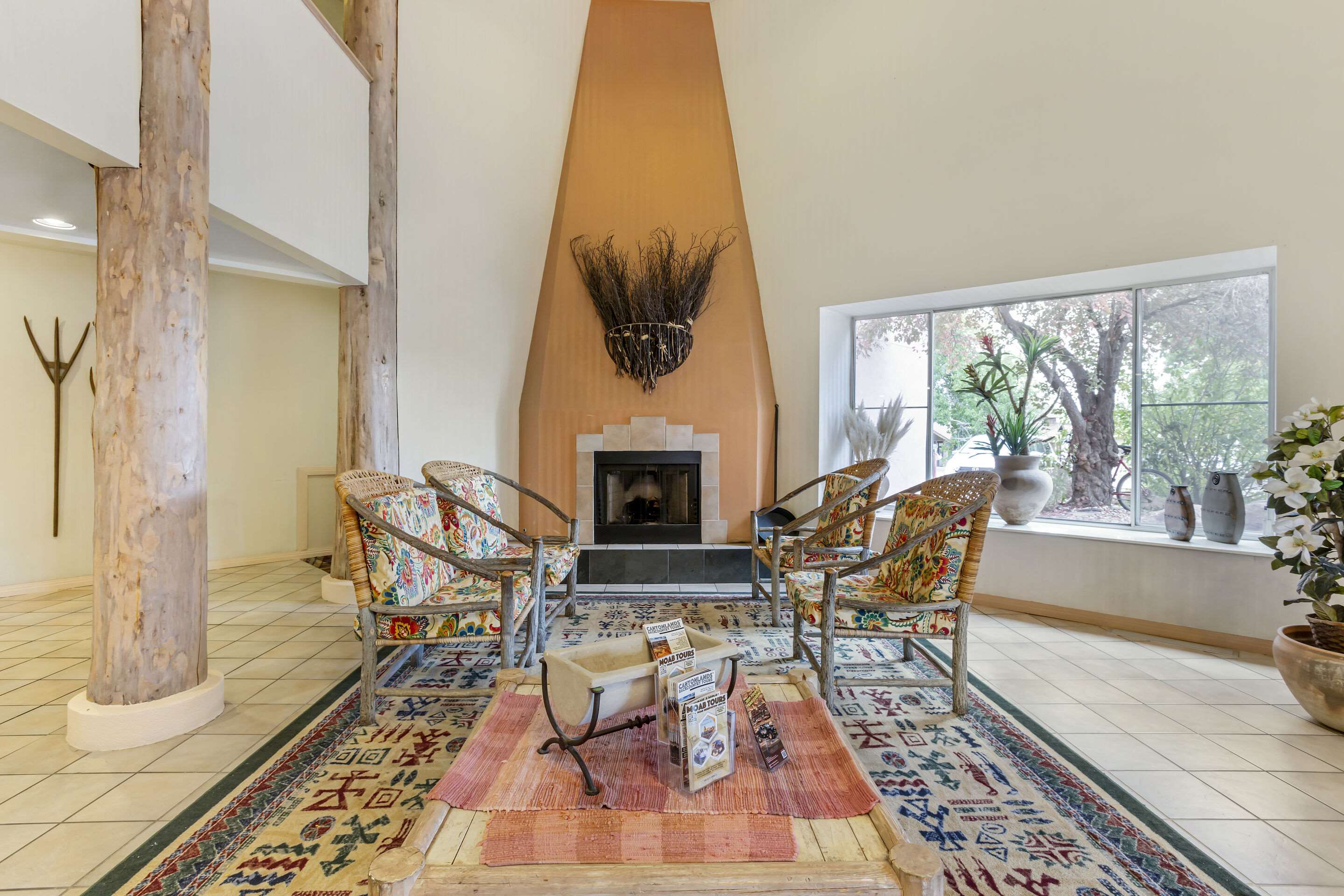 Spacious lobby