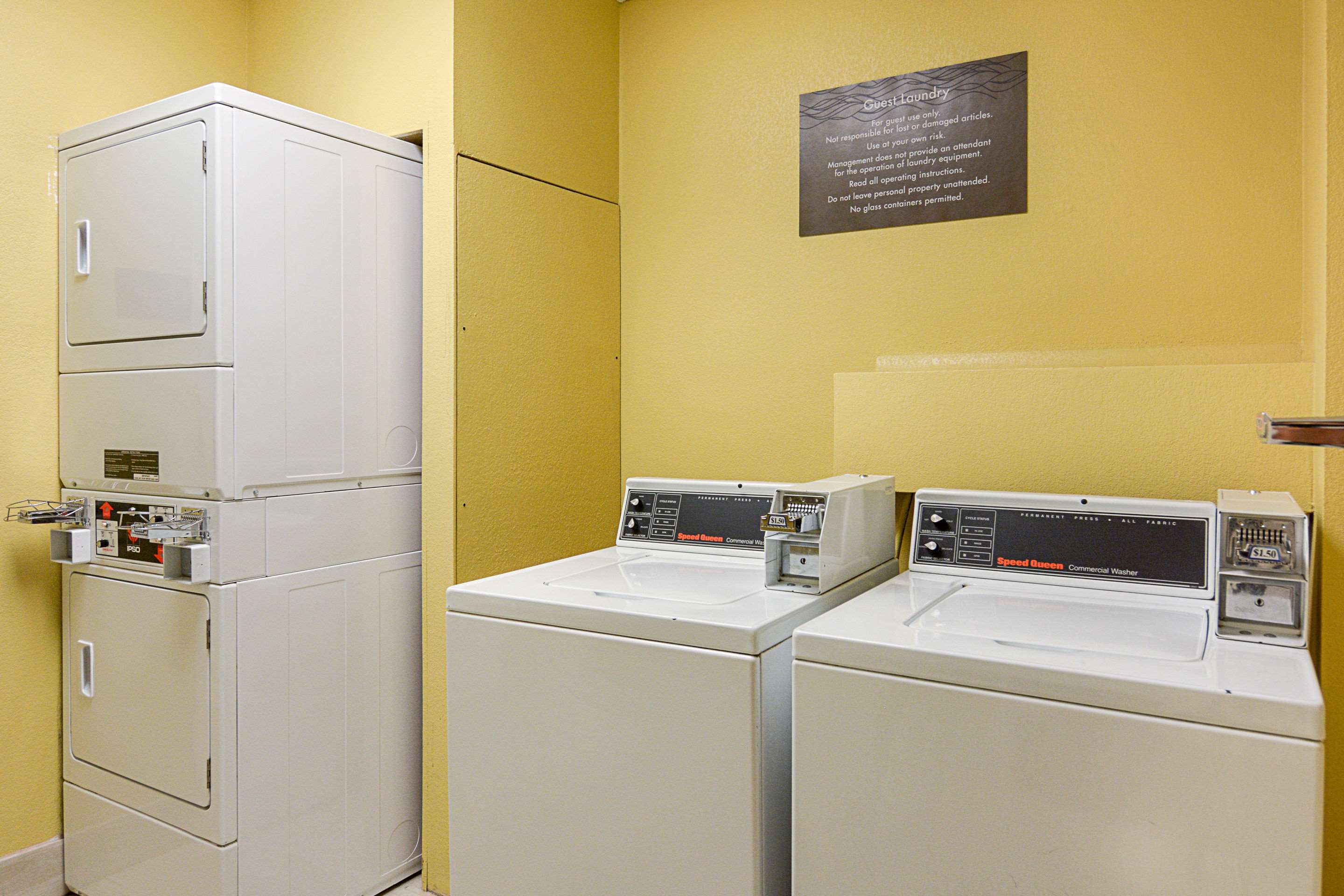 Guest laundry facilities