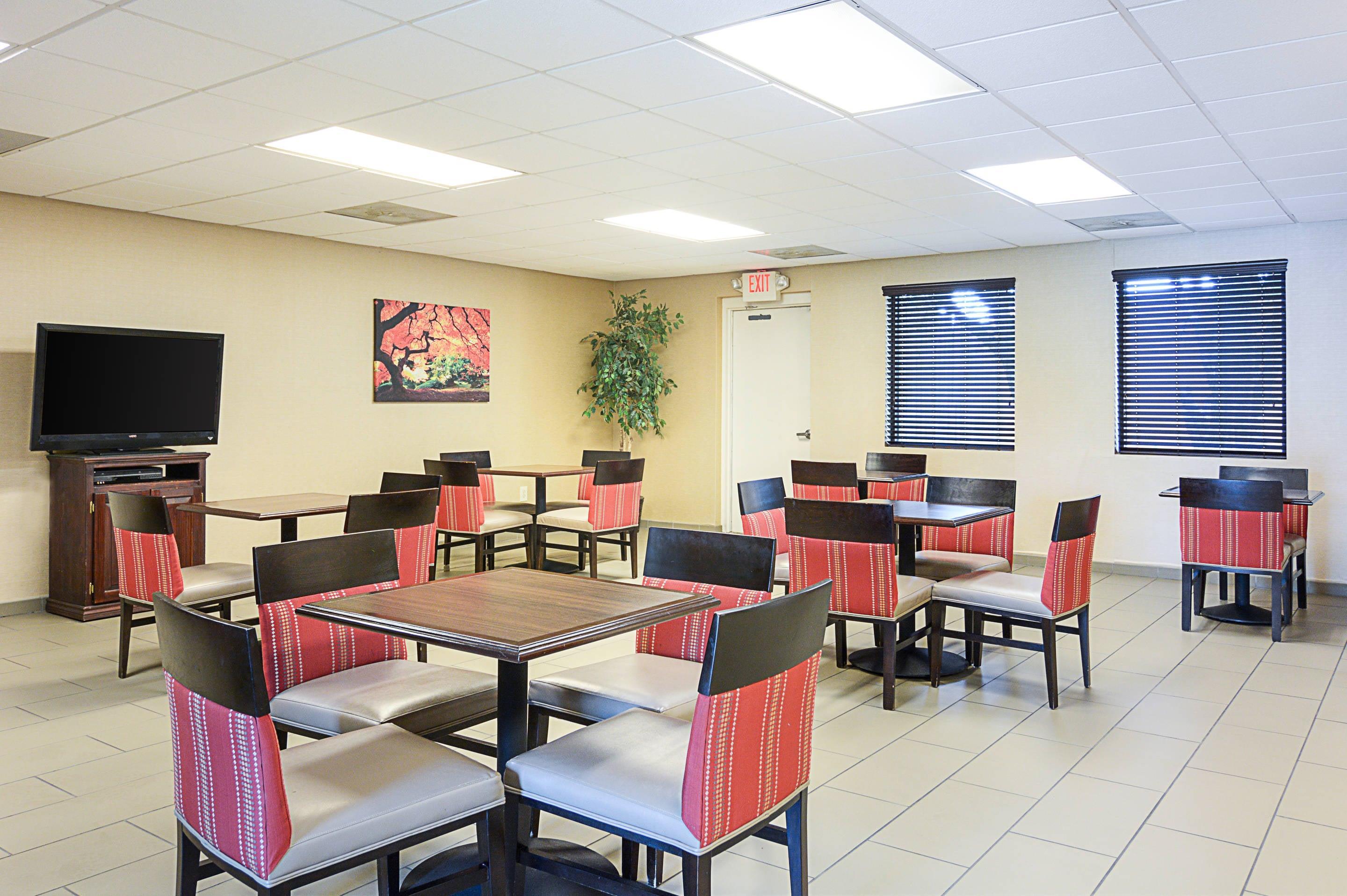 Spacious breakfast area