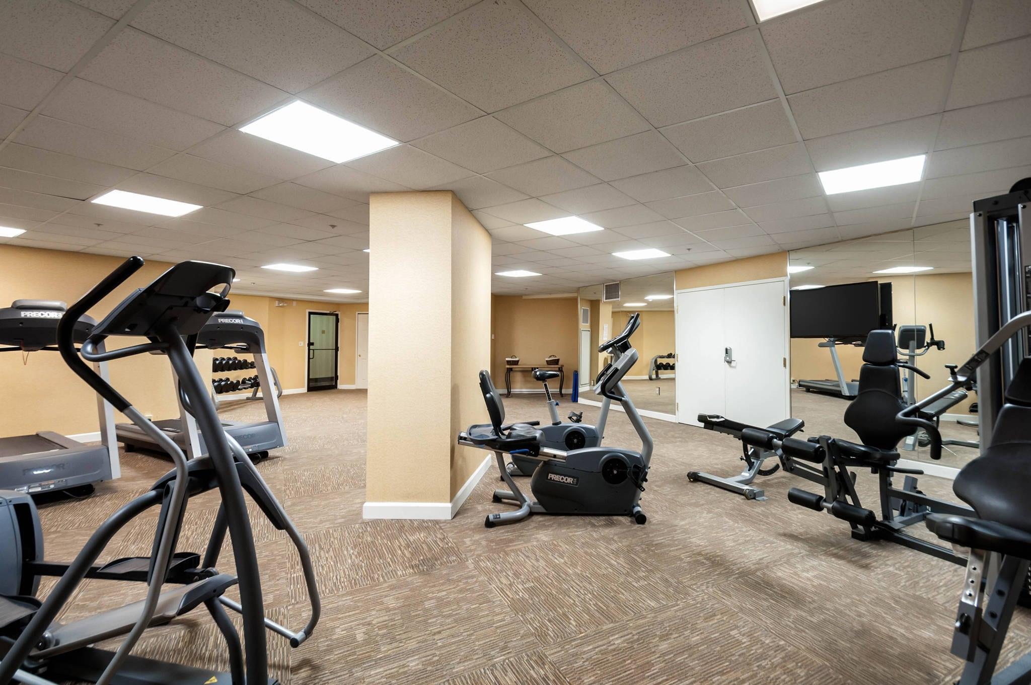 Fitness center | Arlington Court Suites, a Clarion Collection Hotel