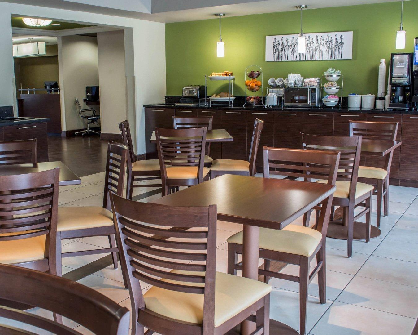 Spacious breakfast area