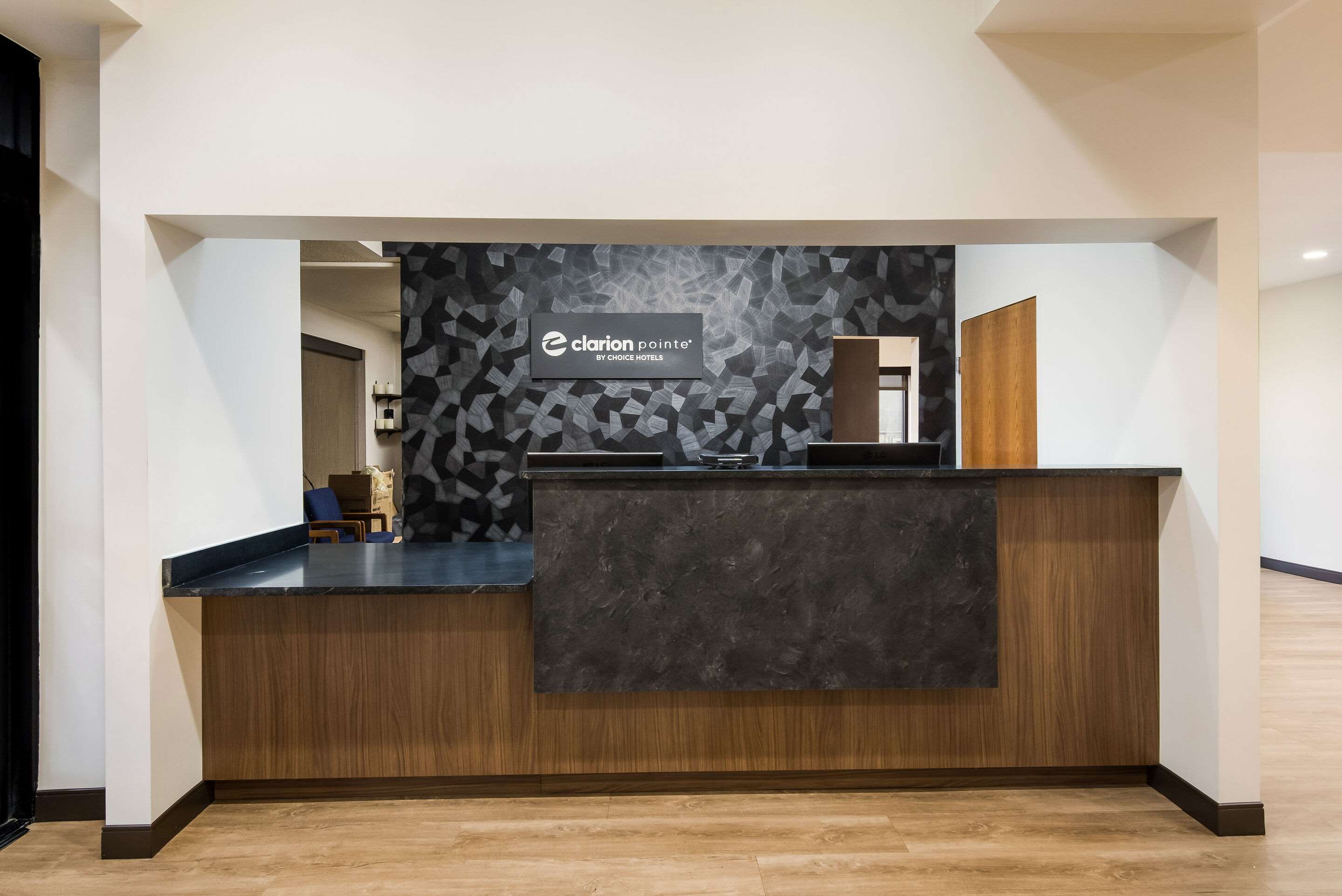 Front desk with friendly staff