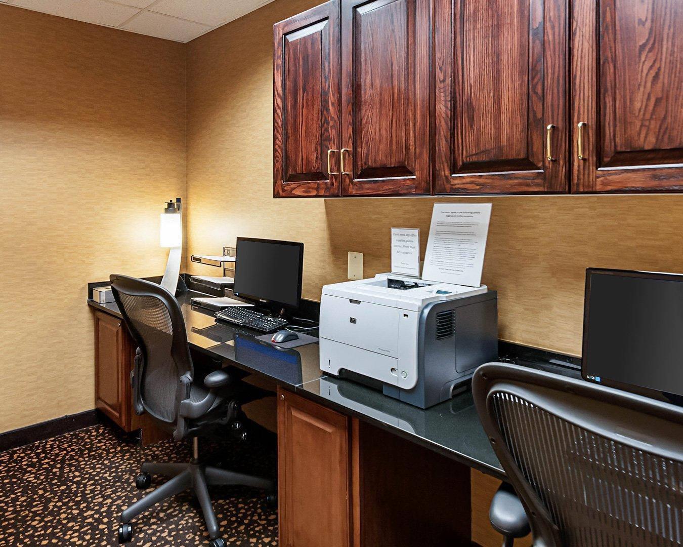 Business center with high-speed Internet access
