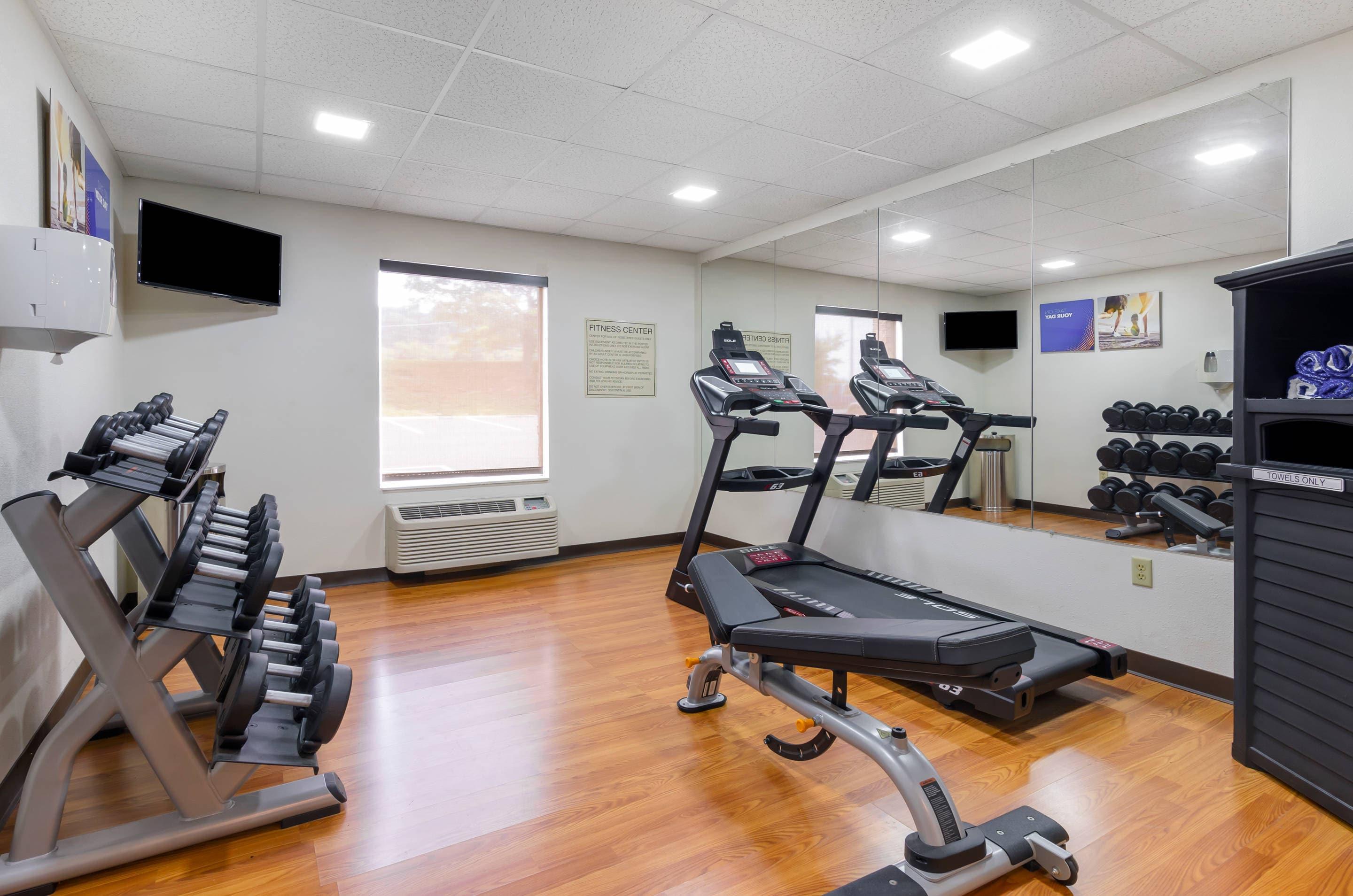 Fitness center with television | Comfort Inn & Suites Christiansburg I-81