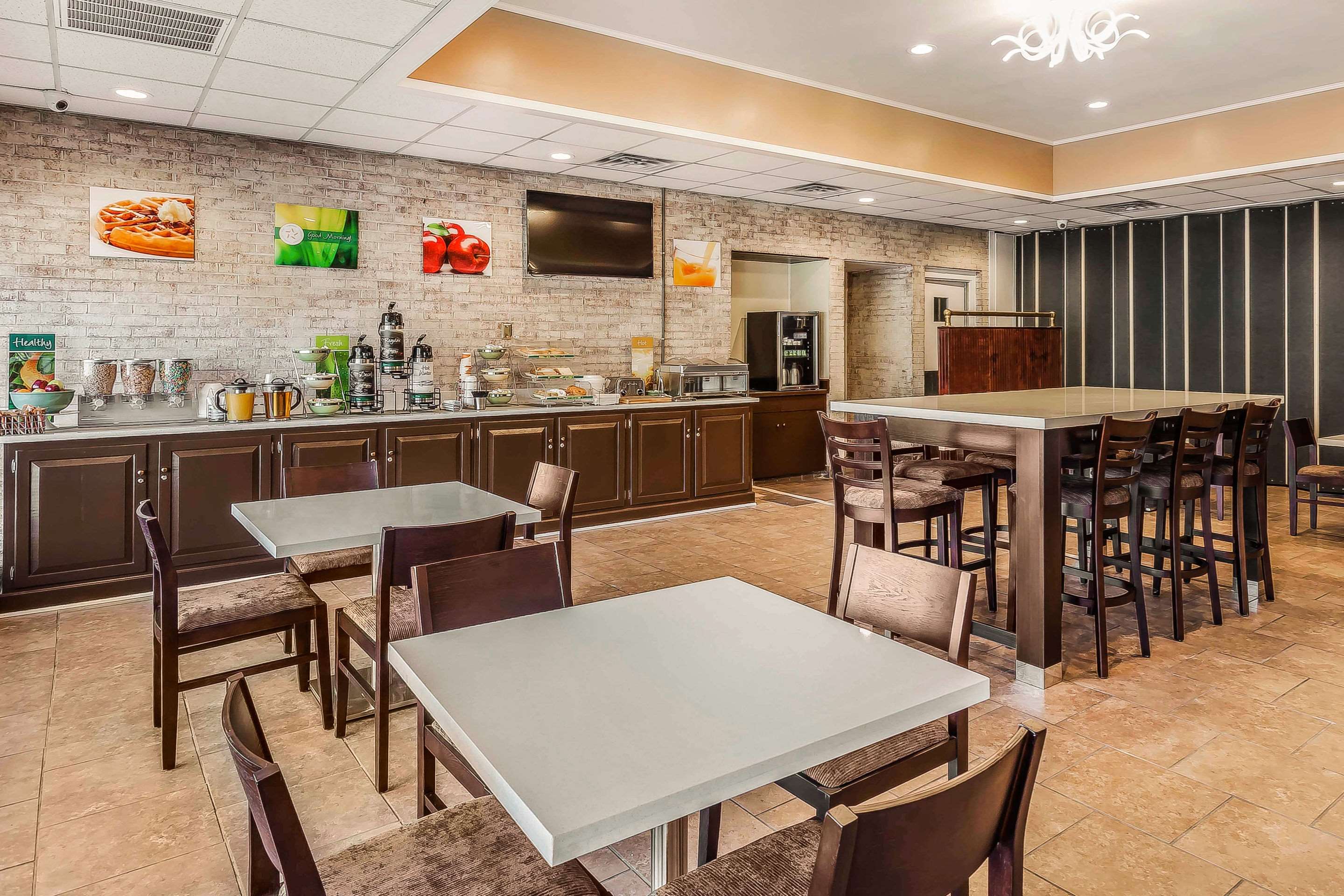 Spacious breakfast area