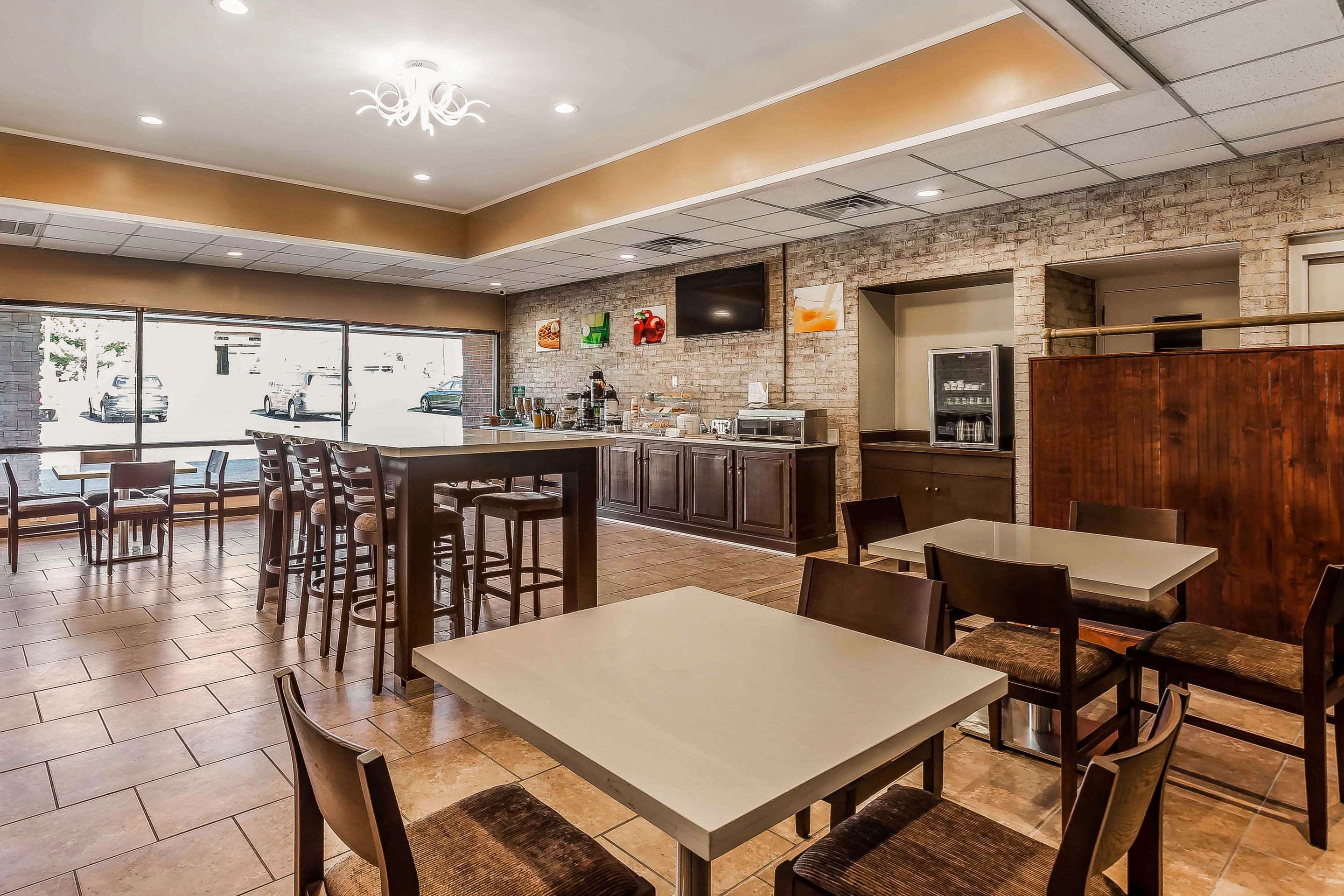Spacious breakfast area