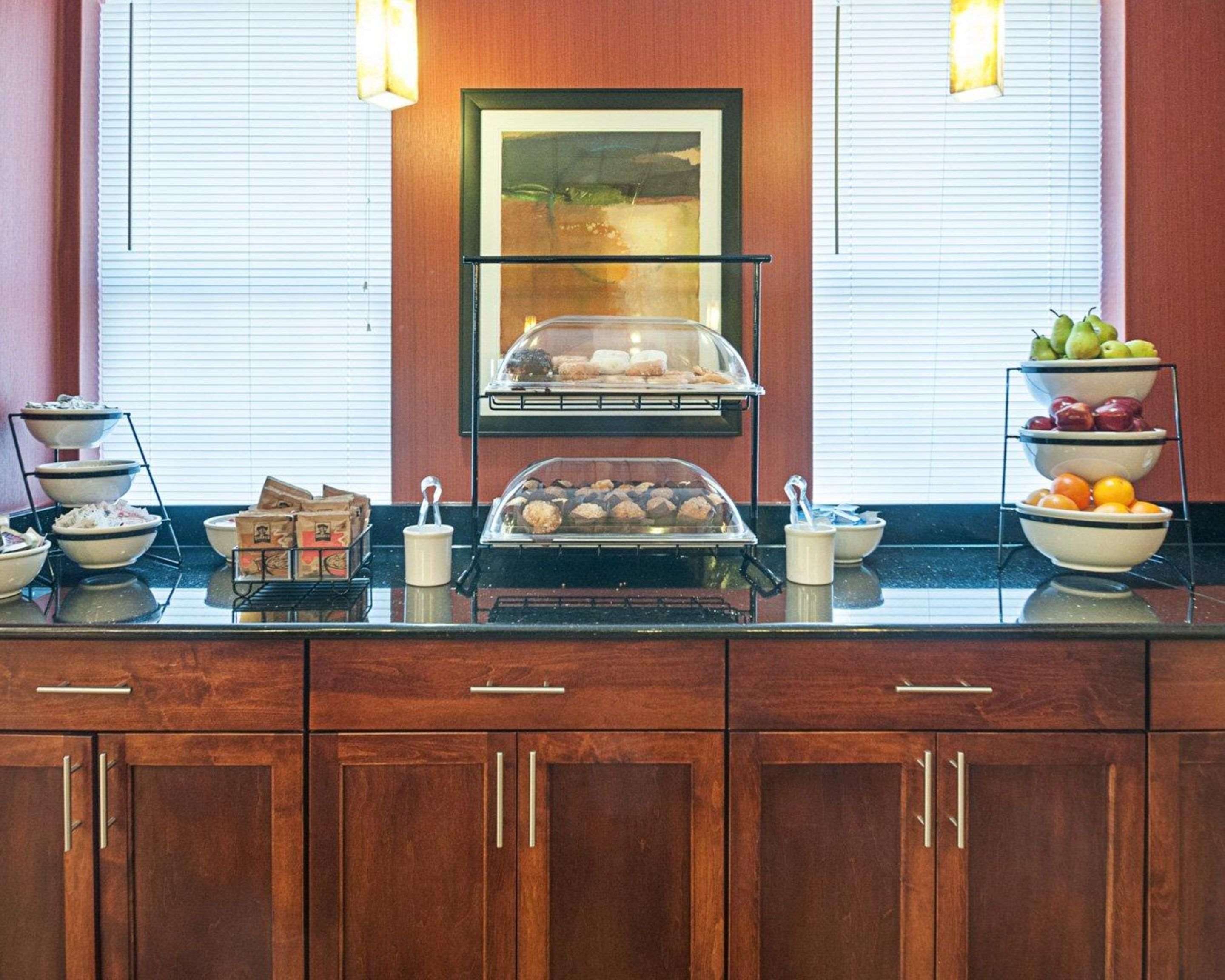 Assorted breakfast items