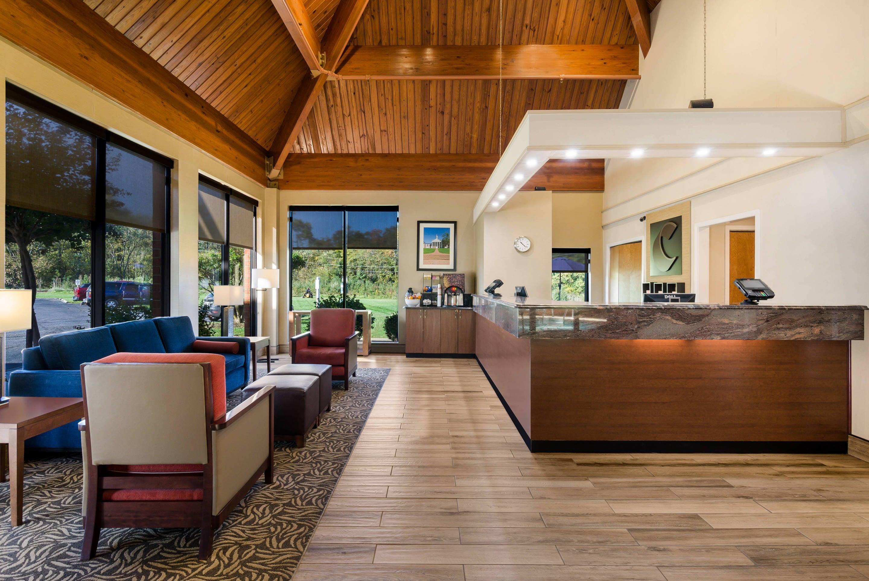 Spacious lobby