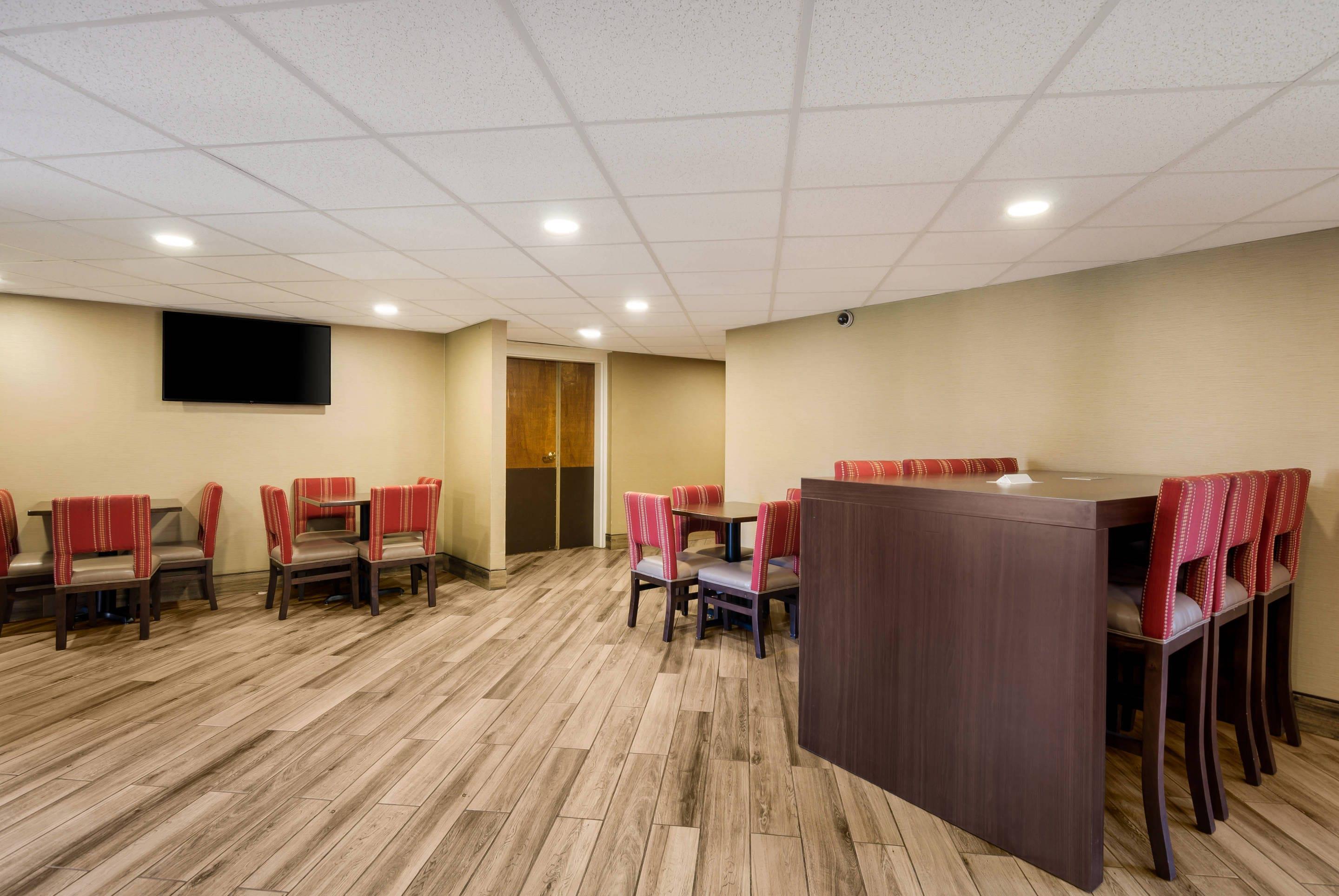 Spacious breakfast area