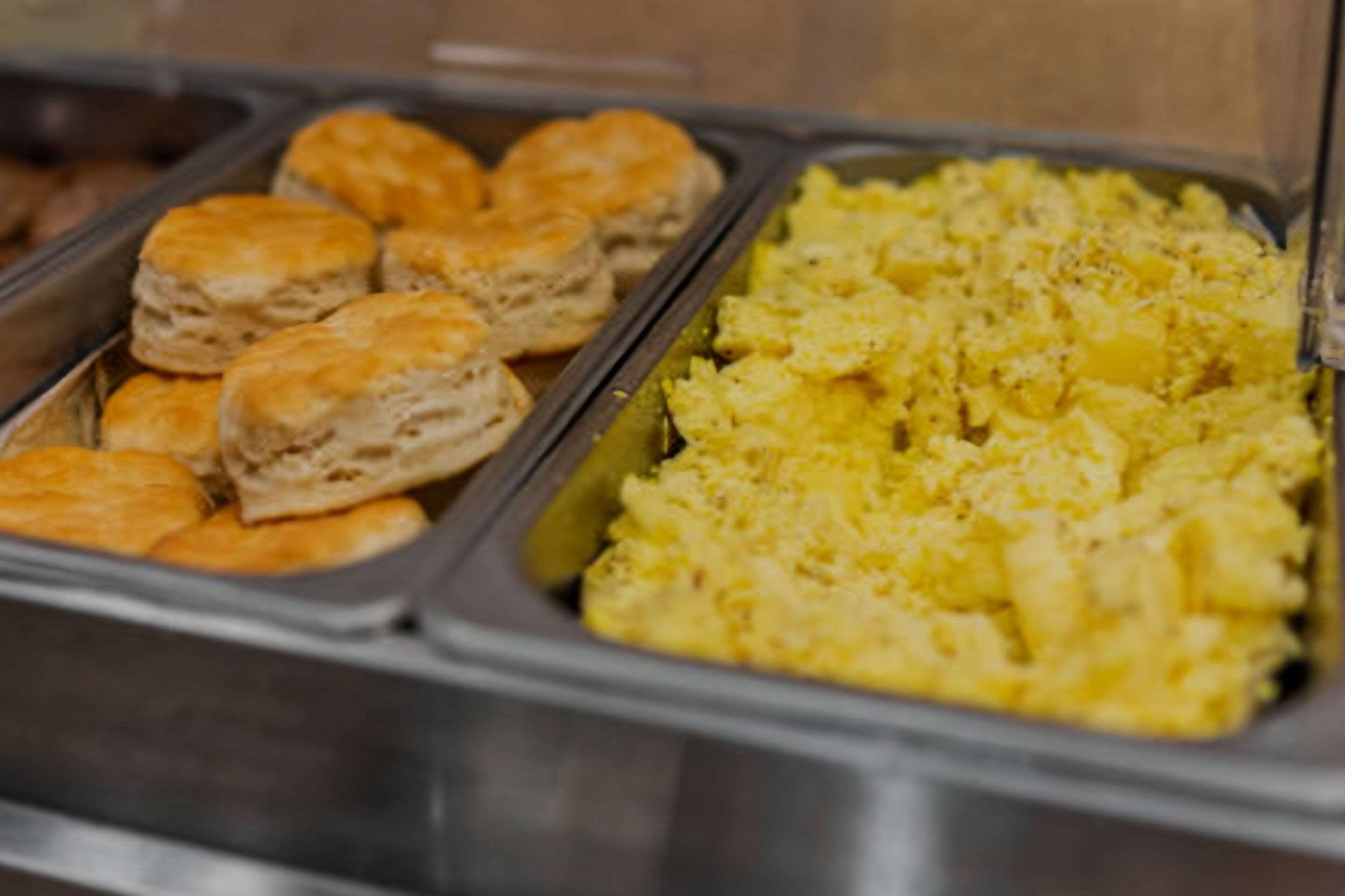 Assorted breakfast items