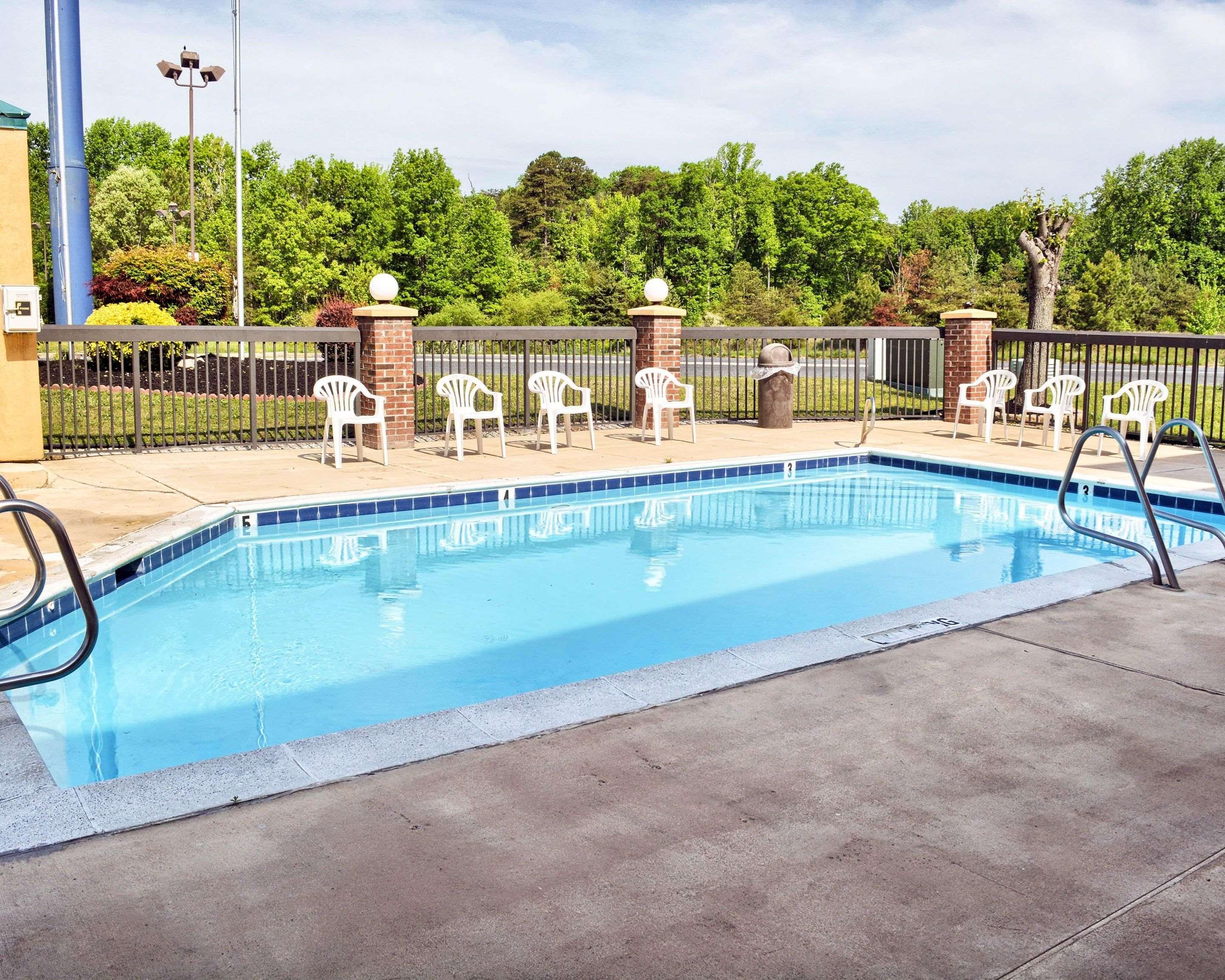 Outdoor pool with sundeck