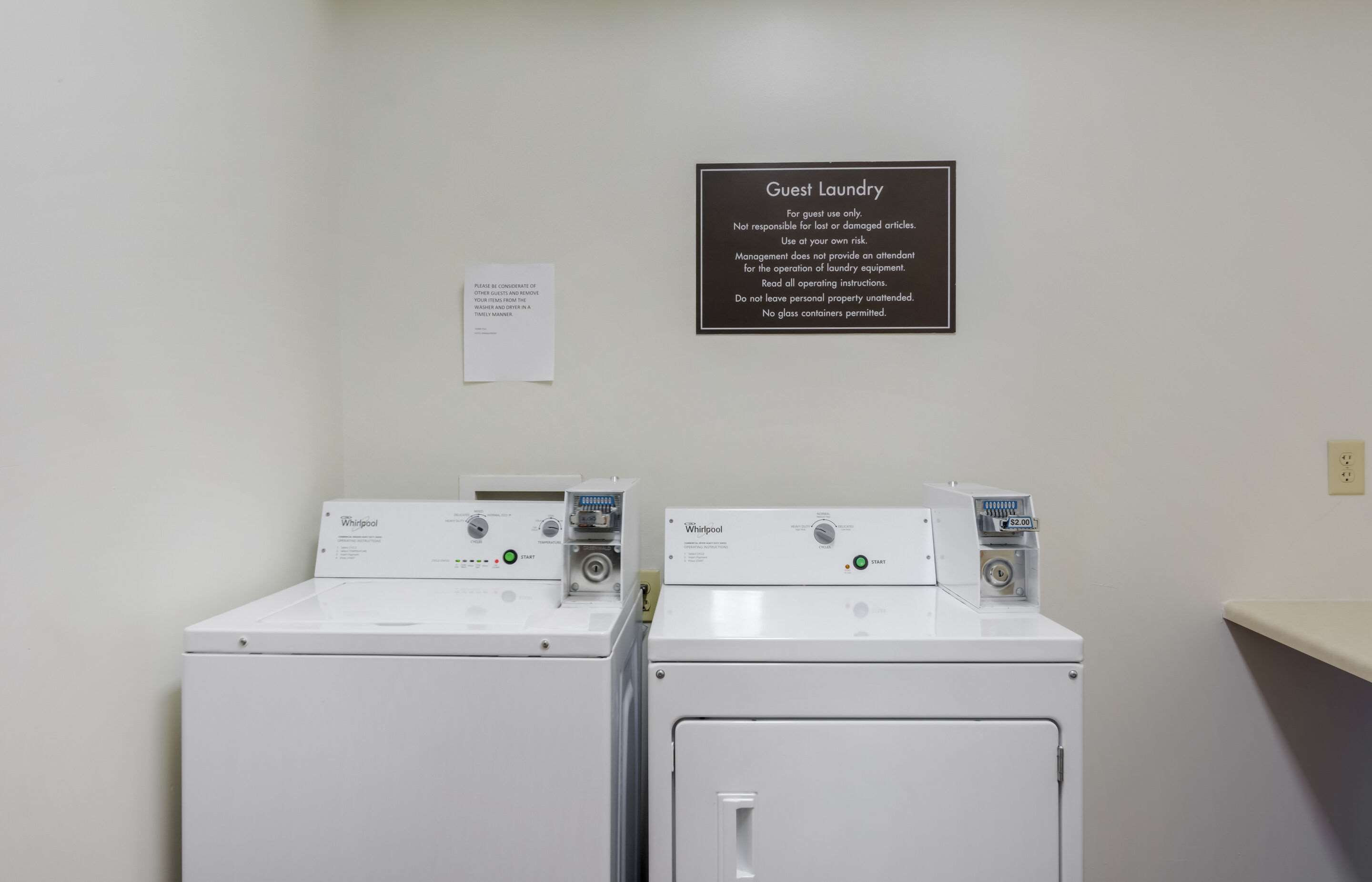 Guest laundry facilities | Sleep Inn & Suites near Fort Gregg-Adams