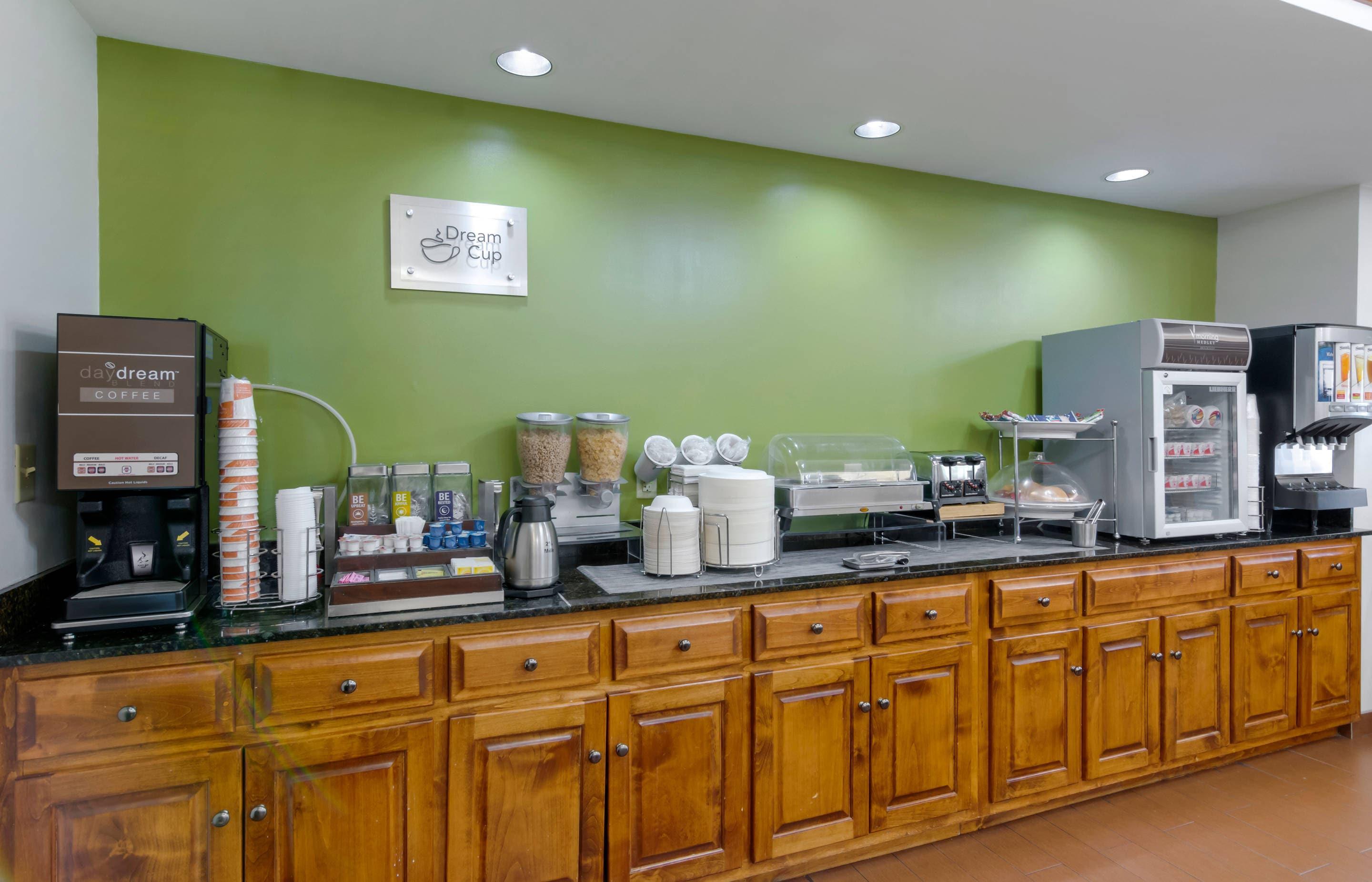 Breakfast counter | Sleep Inn & Suites near Fort Gregg-Adams