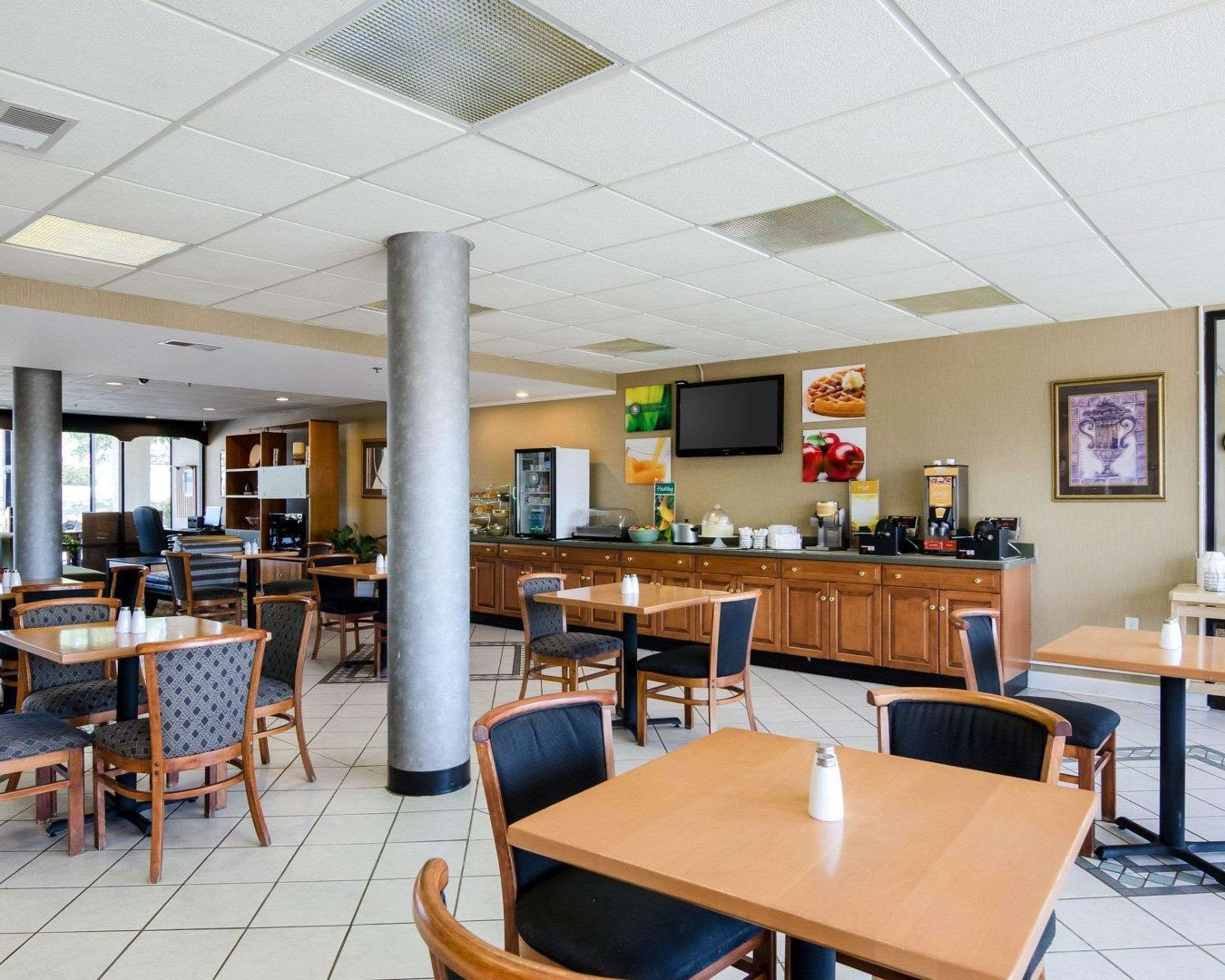 Enjoy breakfast in this seating area