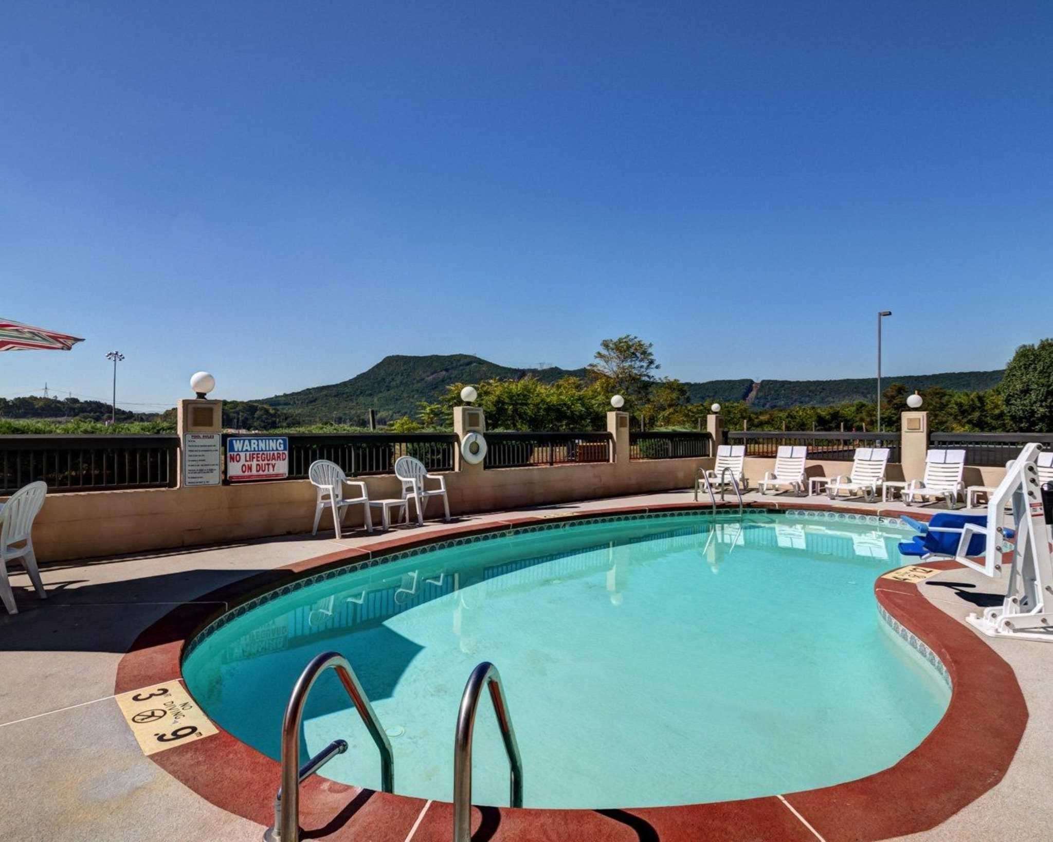 Outdoor pool with sundeck