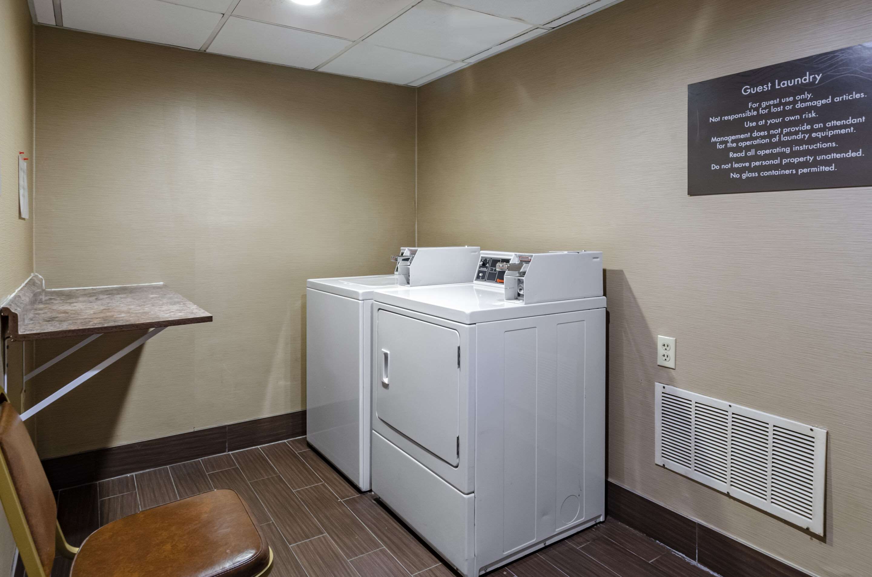 Guest laundry facilities