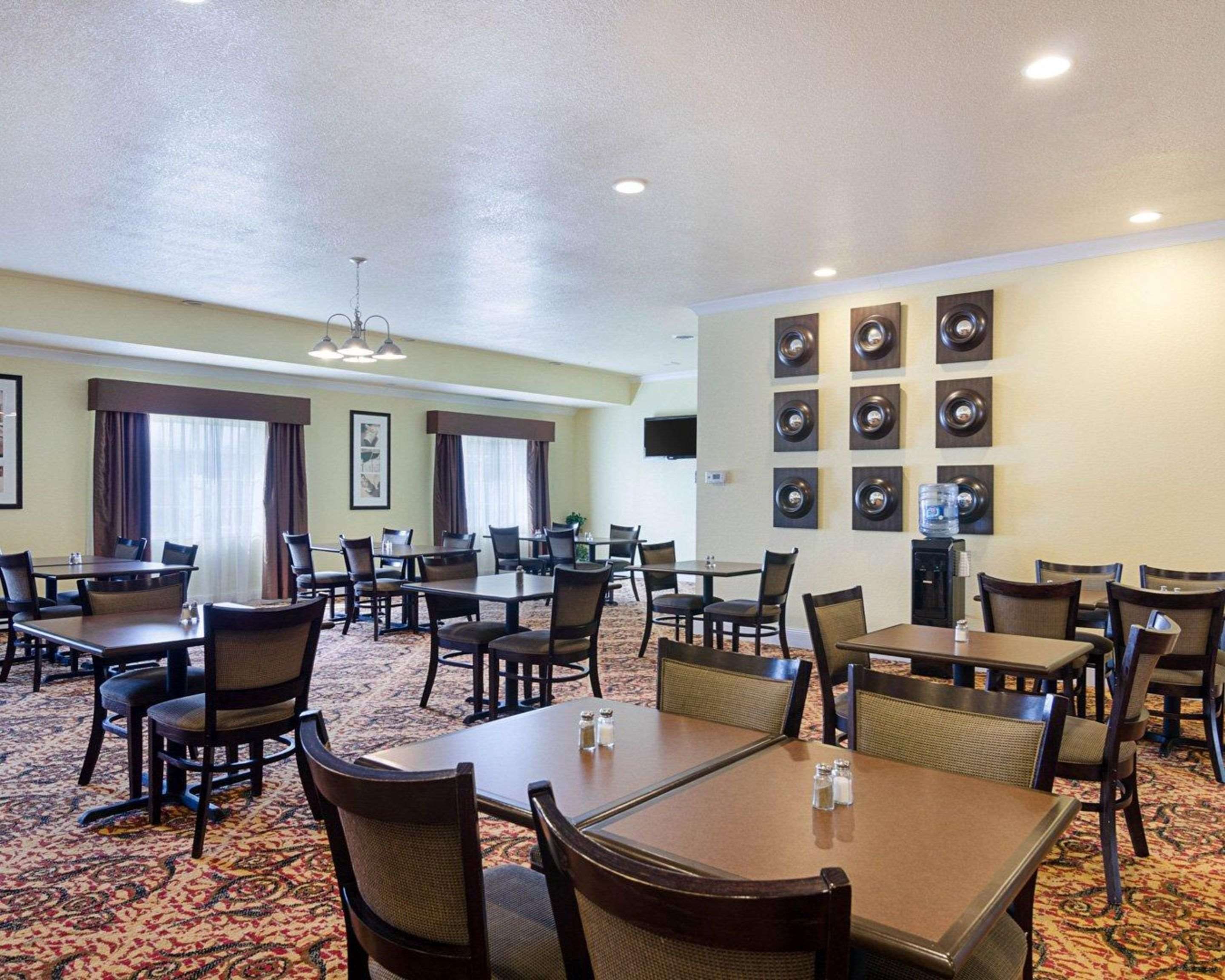 Enjoy breakfast in this seating area
