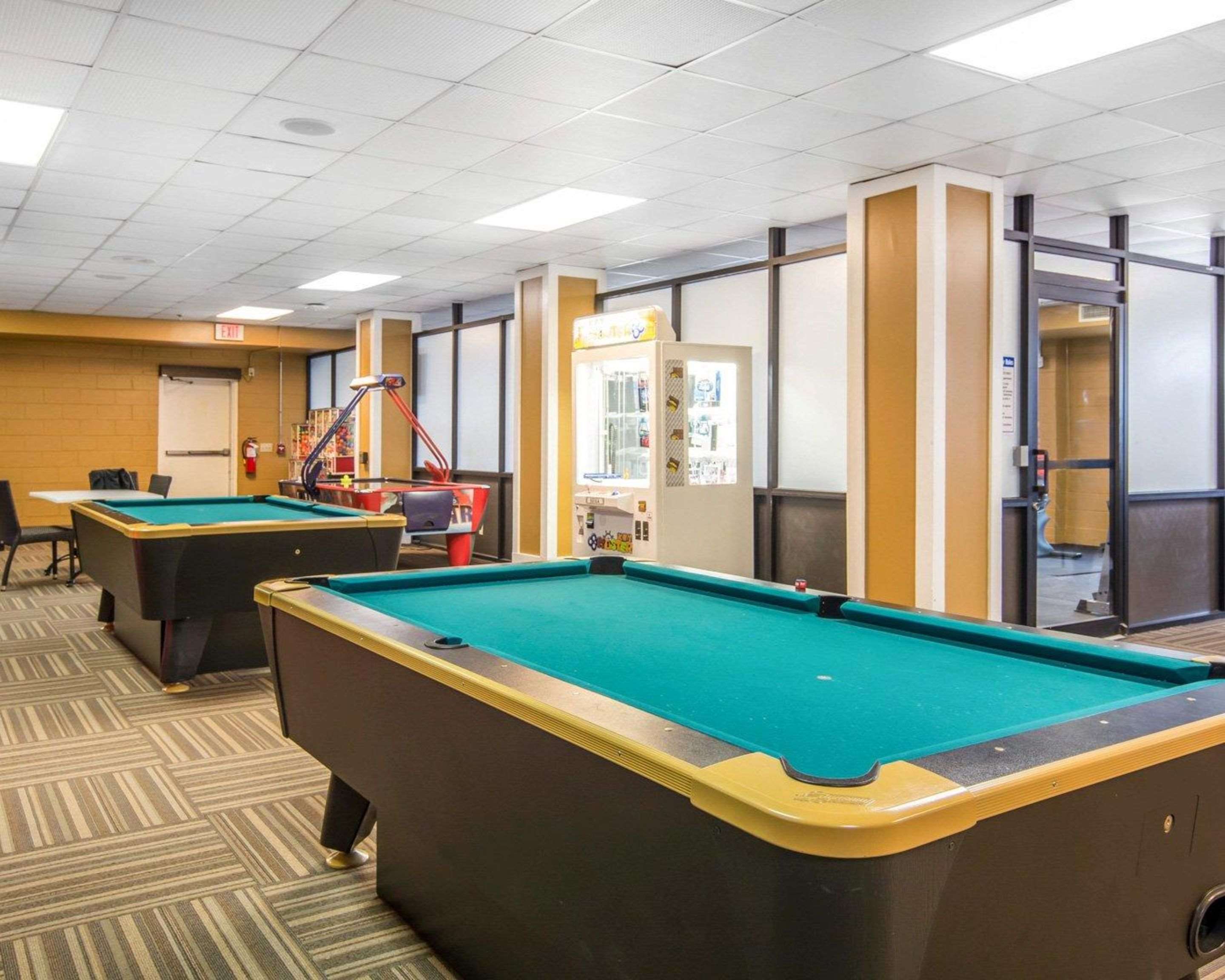 Game room with pool tables